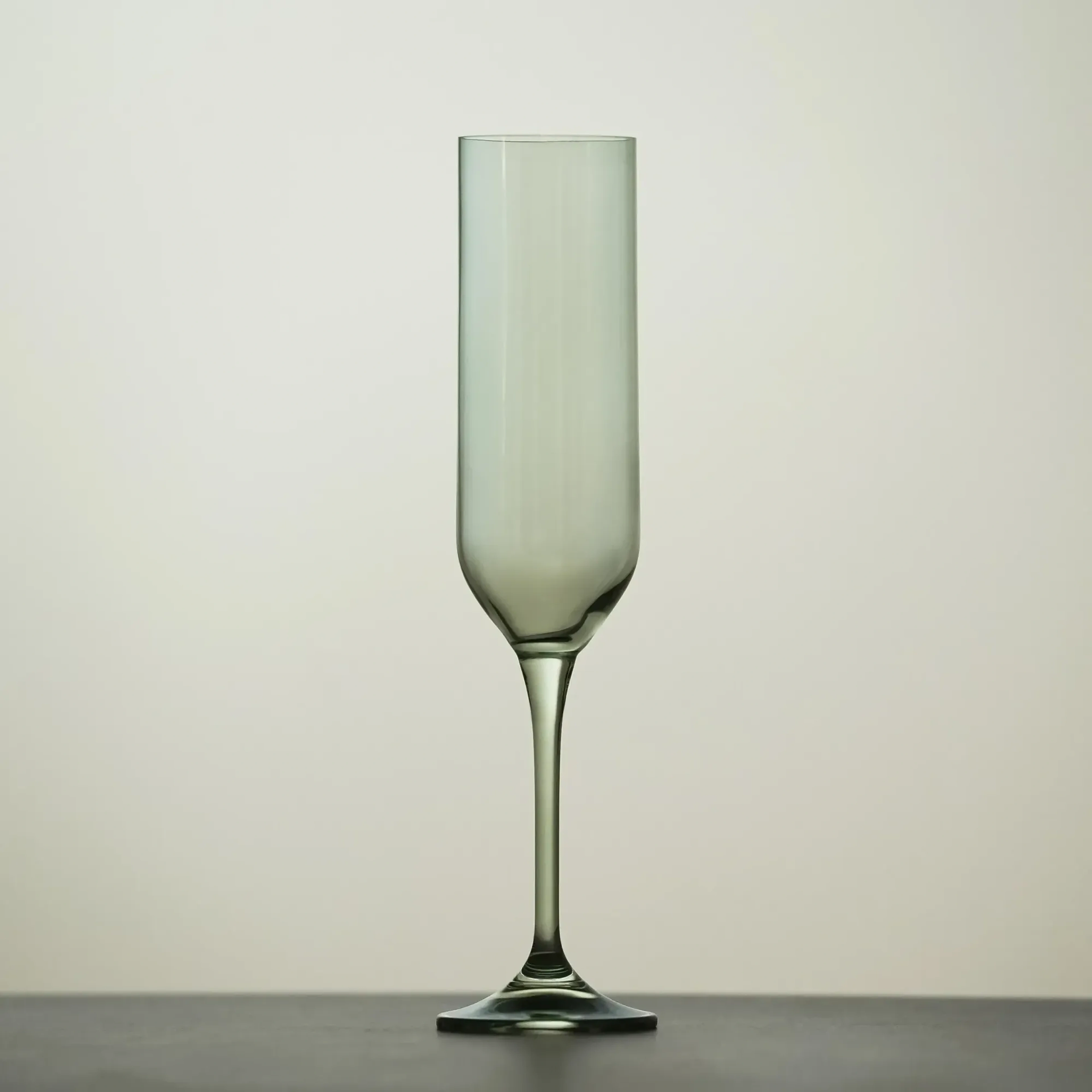 Qua Home Sunset Kristal Şampanya Kadehi Yeşil 200 cc