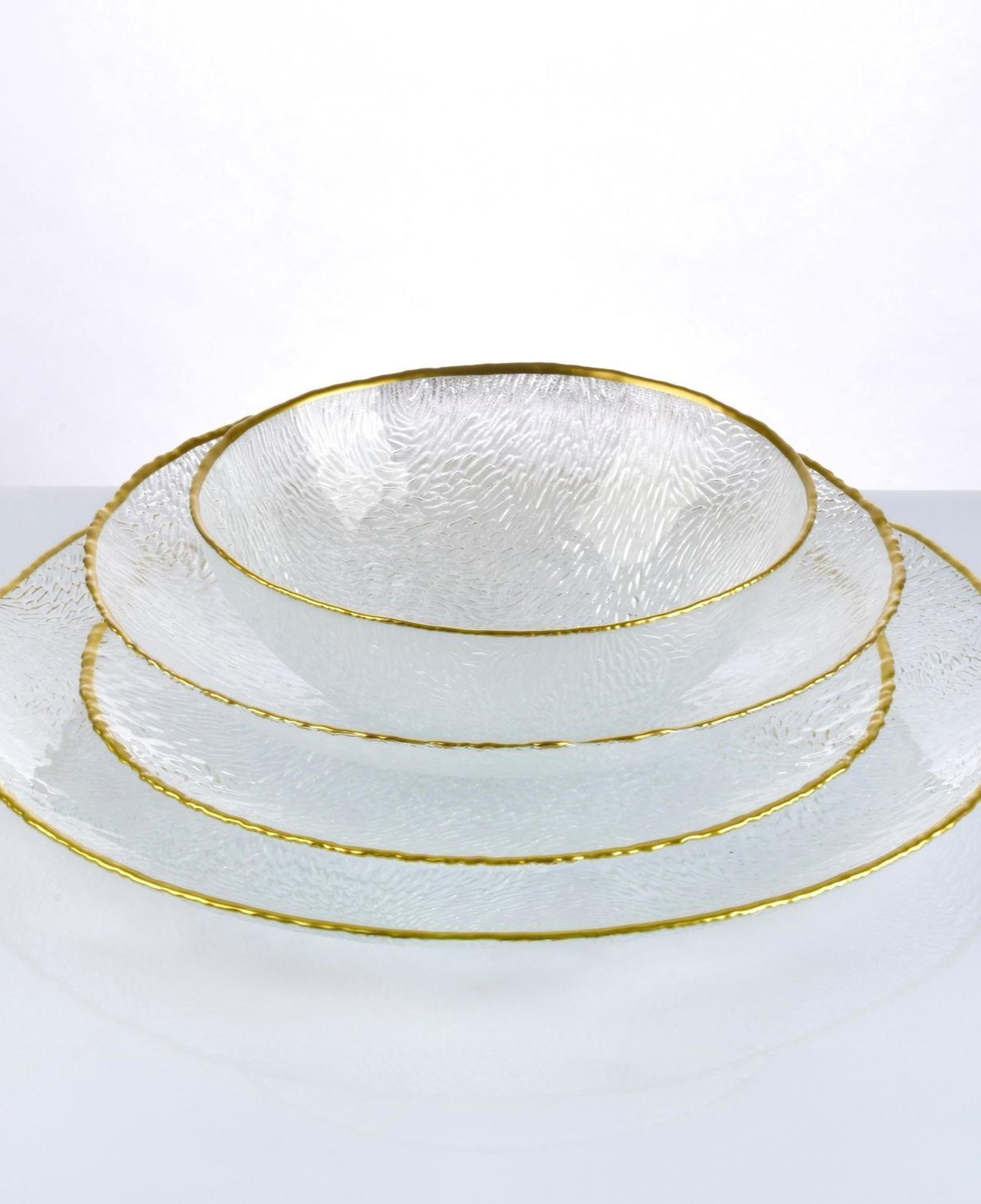 Qua Home Neva Gold Detaylı Çukur Tabak 20,4 cm