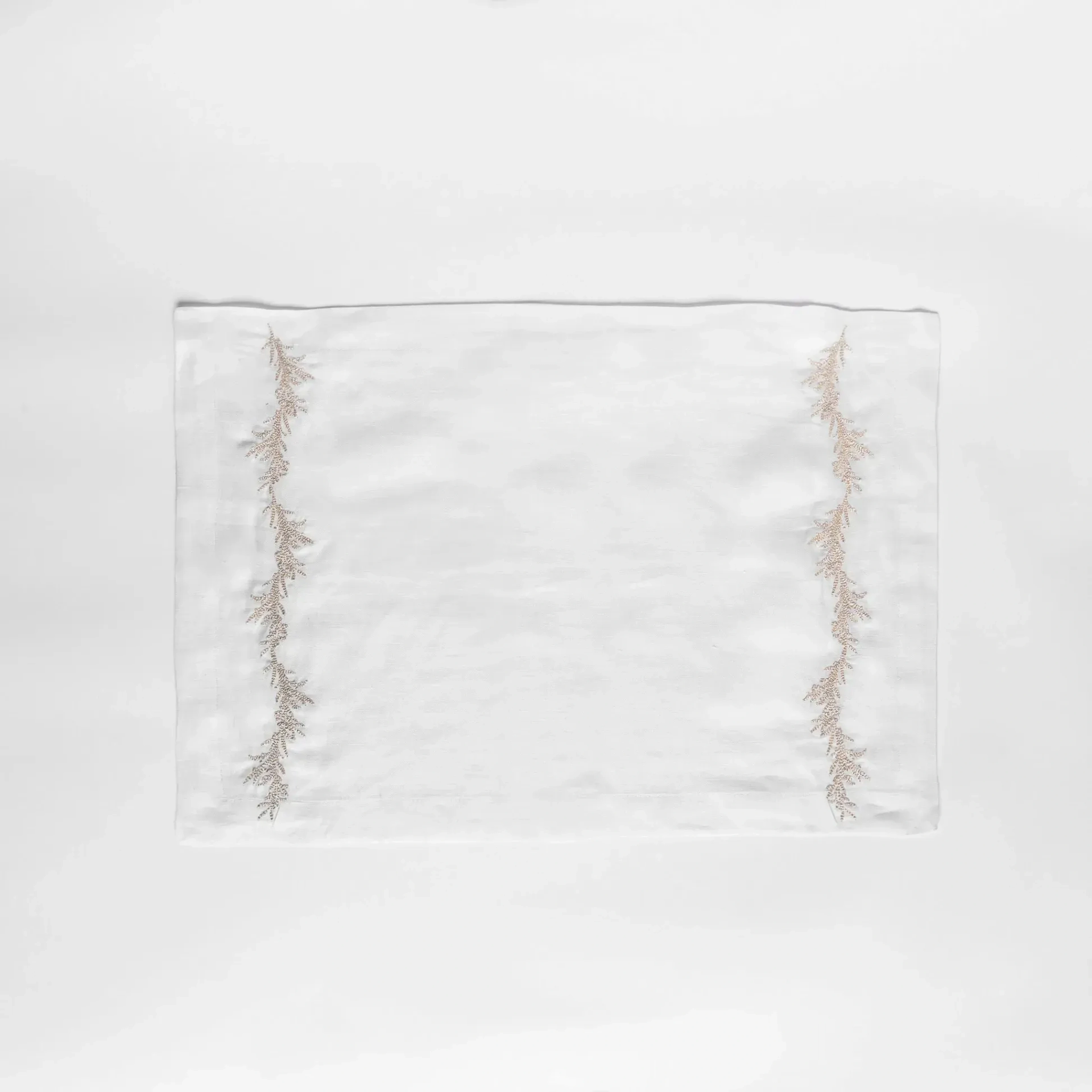 Qua Home Petite % 100 Keten Beyaz Amerikan Servis 35x50 cm