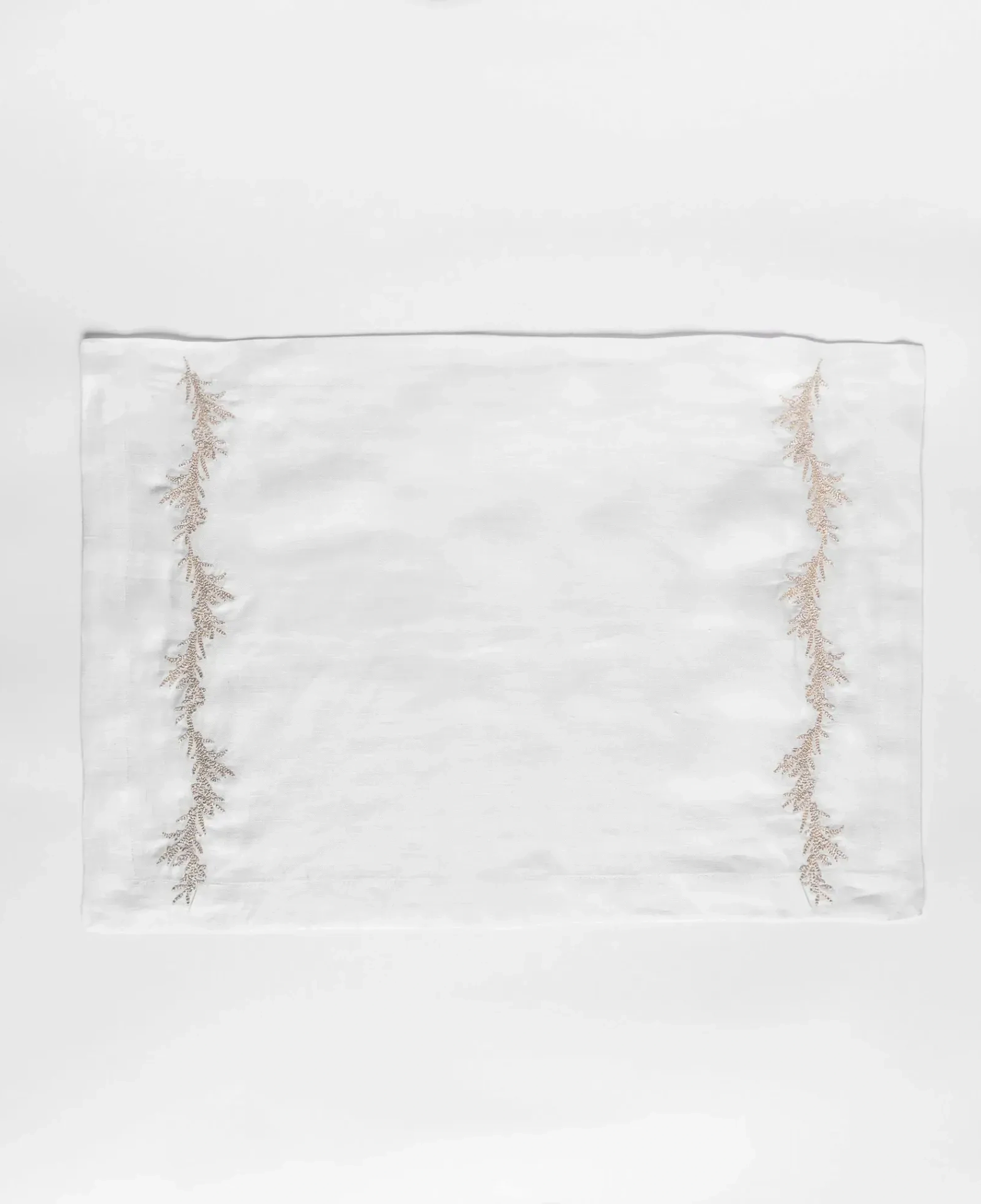 Qua Home Petite % 100 Keten Beyaz Amerikan Servis 35x50 cm