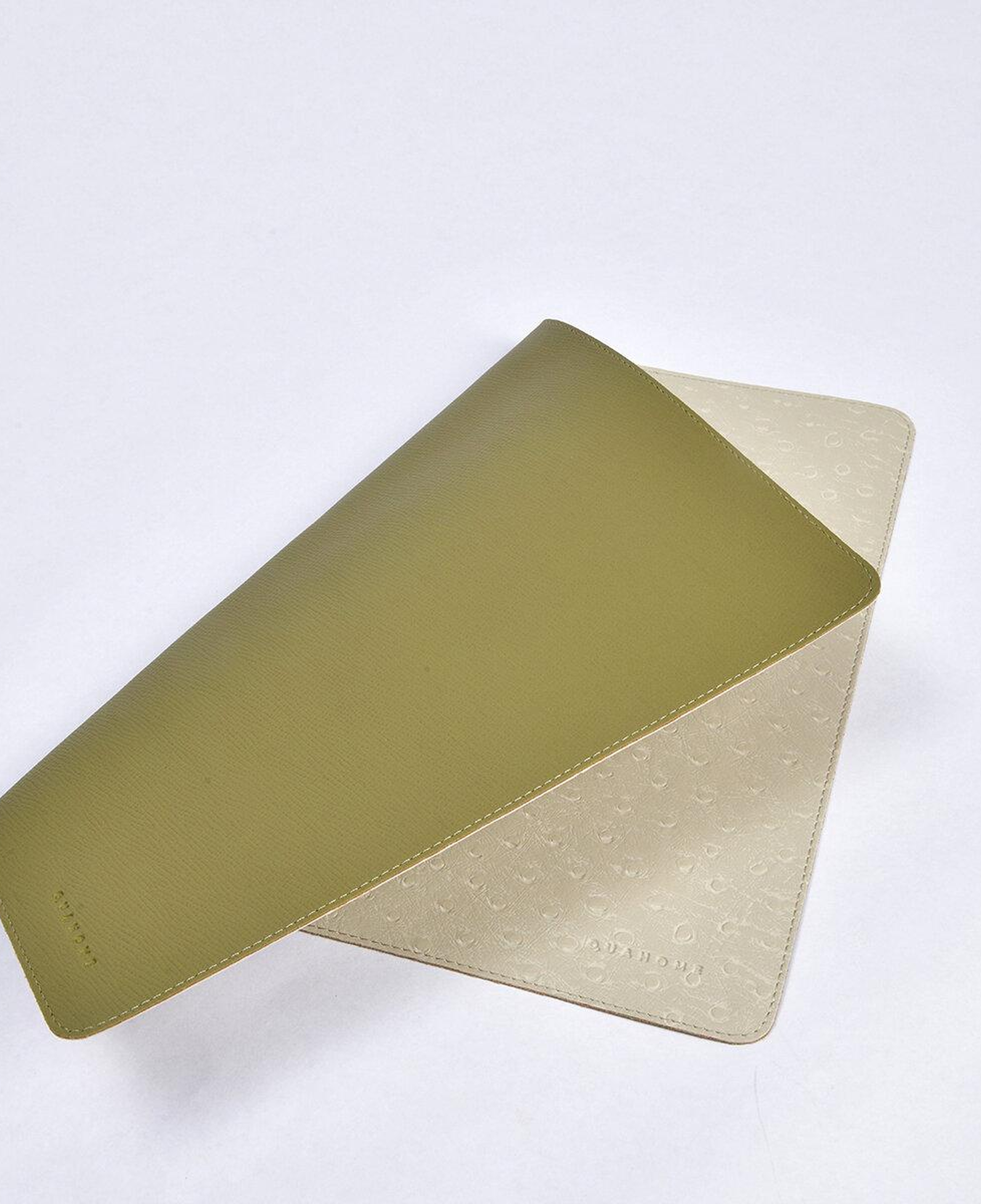 Qua Home Jules Çift Renkli Amerikan Servis Bej Yeşil 44x32,5 Cm