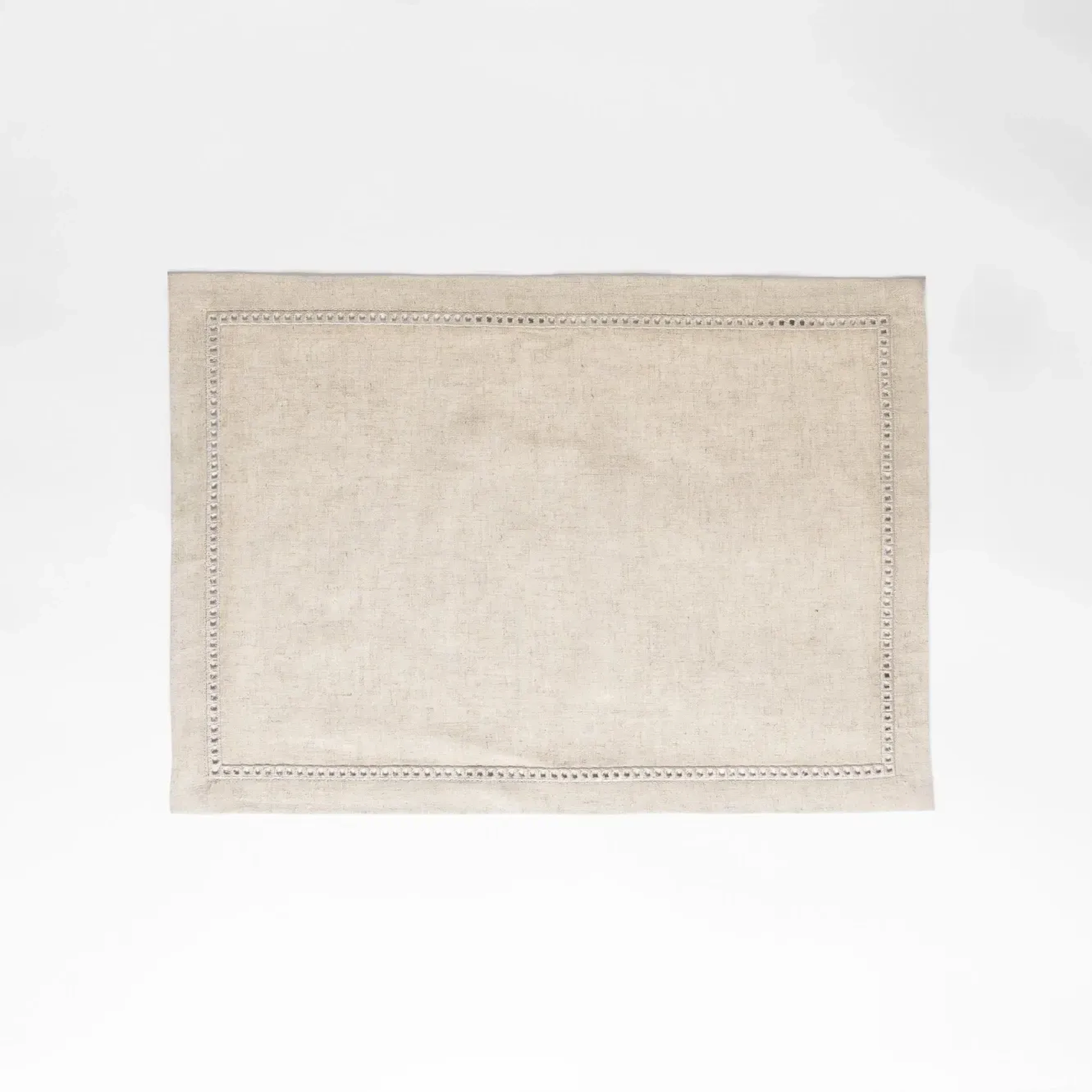 Qua Home Natura Pamuk Keten Ajur Detaylı Amerikan Servis Ekru