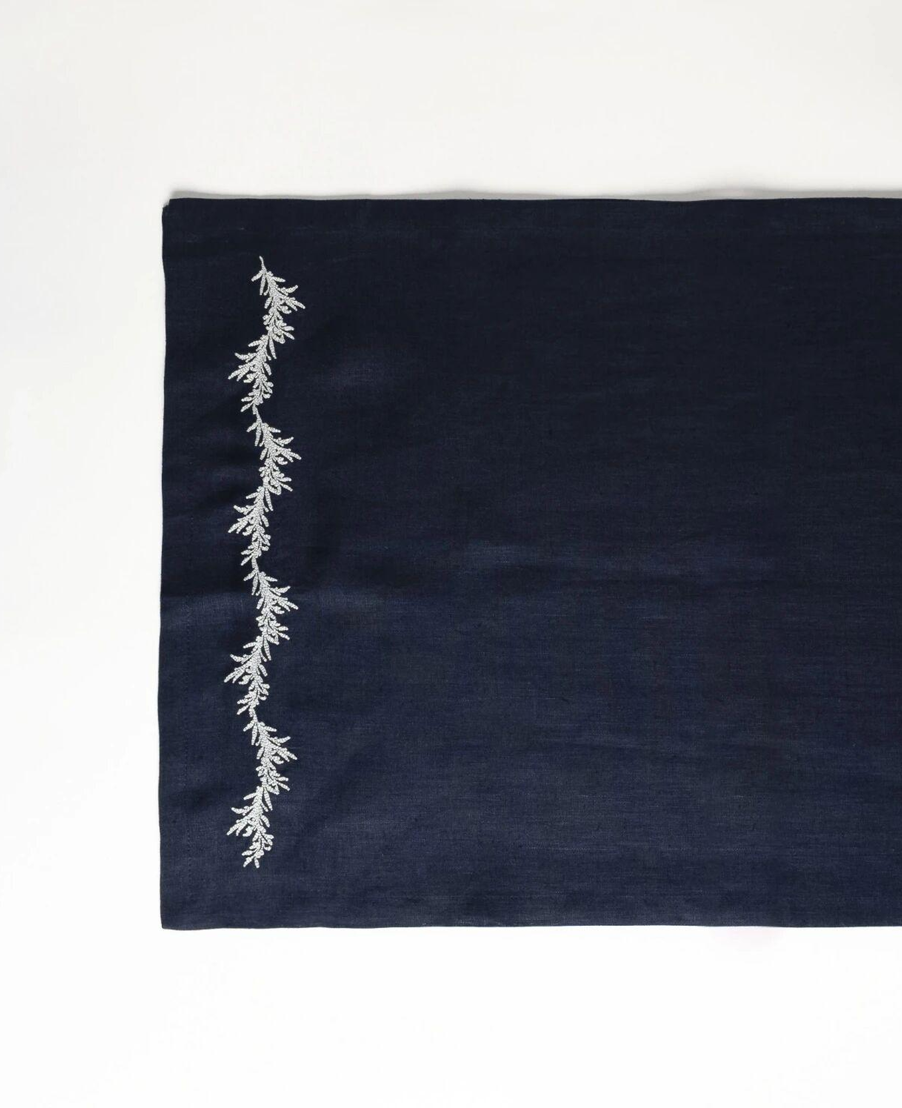 Qua Home Petite % 100 Keten Lacivert Amerikan Servis 35x50 cm