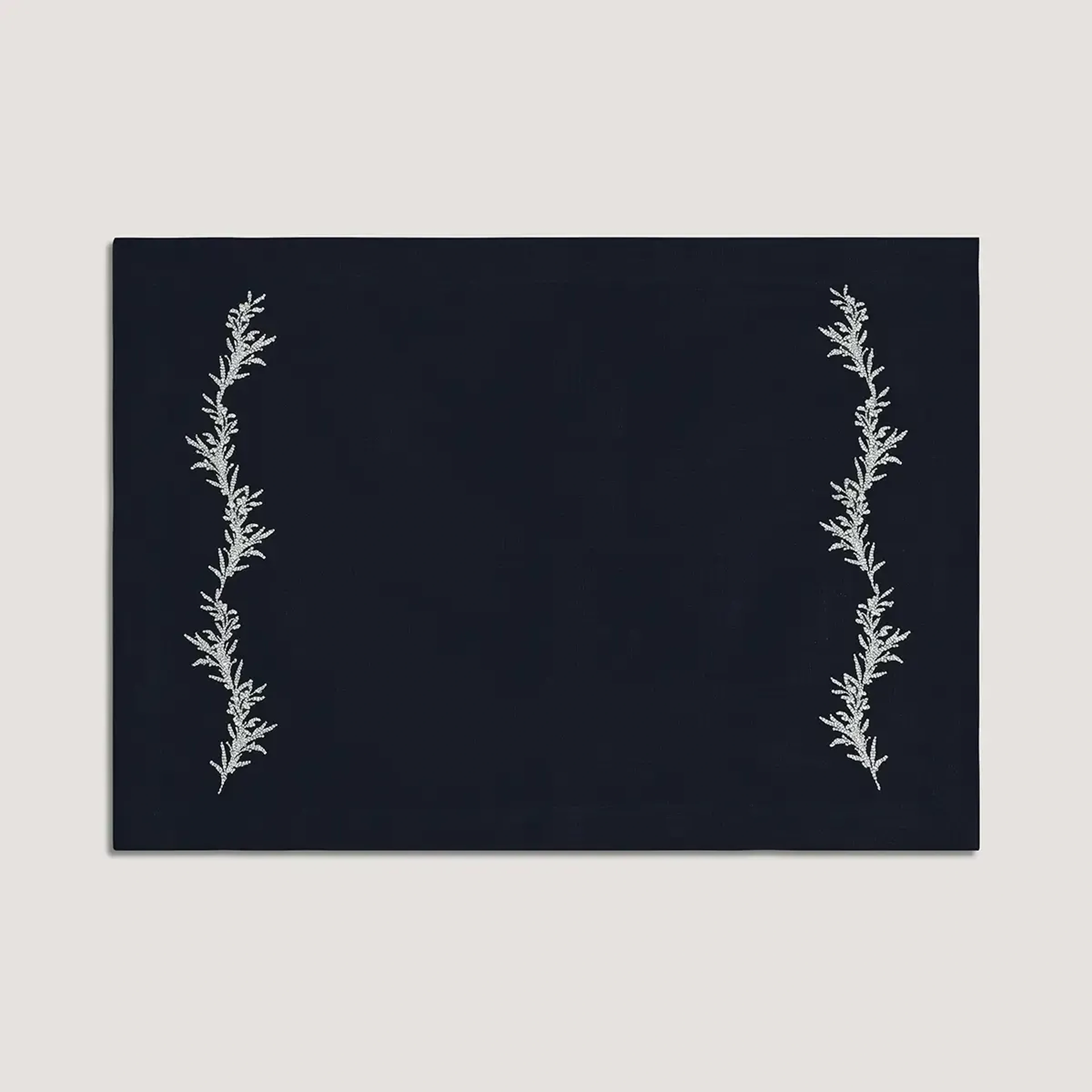 Qua Home Petite % 100 Keten Lacivert Amerikan Servis 35x50 cm