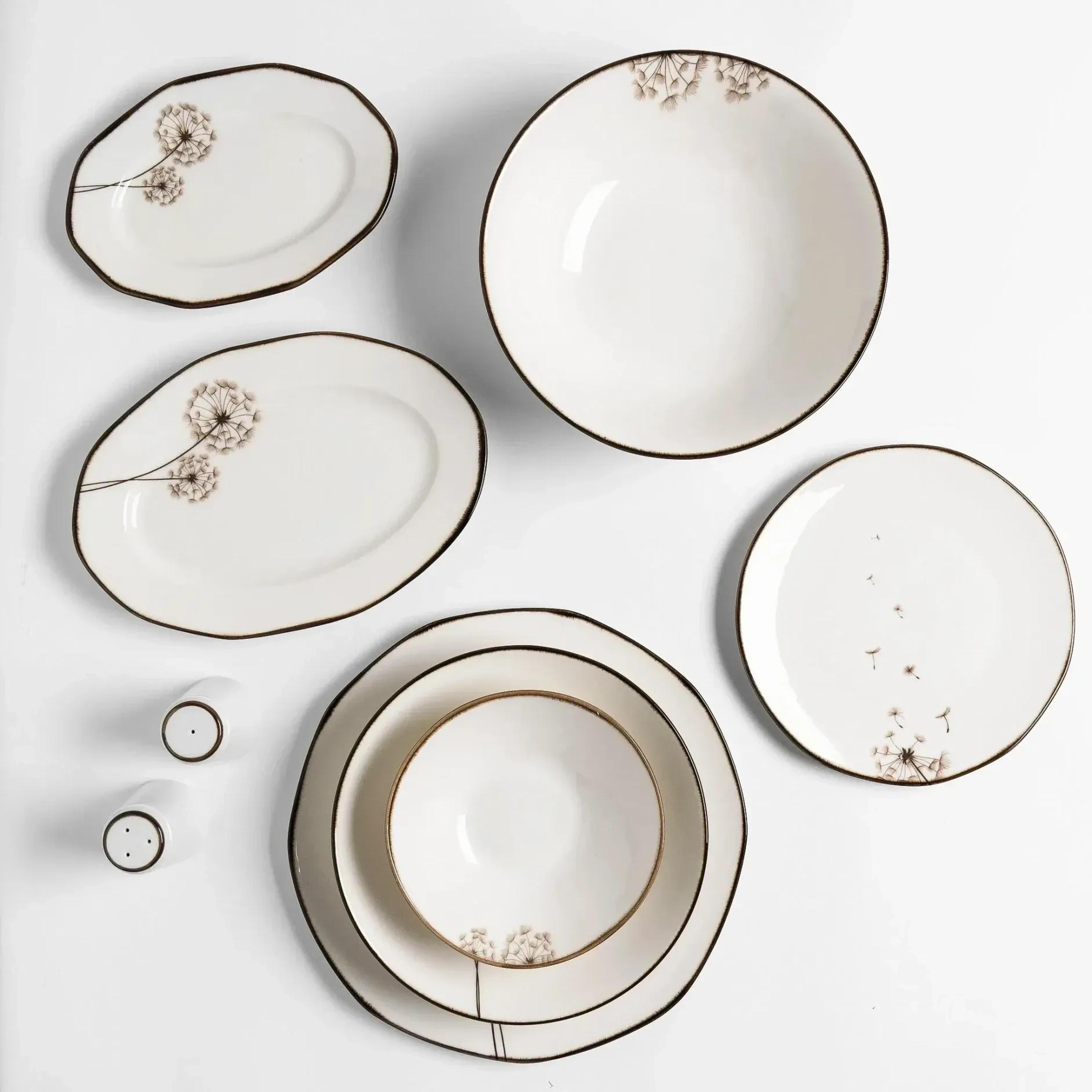 Qua Home Nash Desenli Kayık Tabak 25 cm