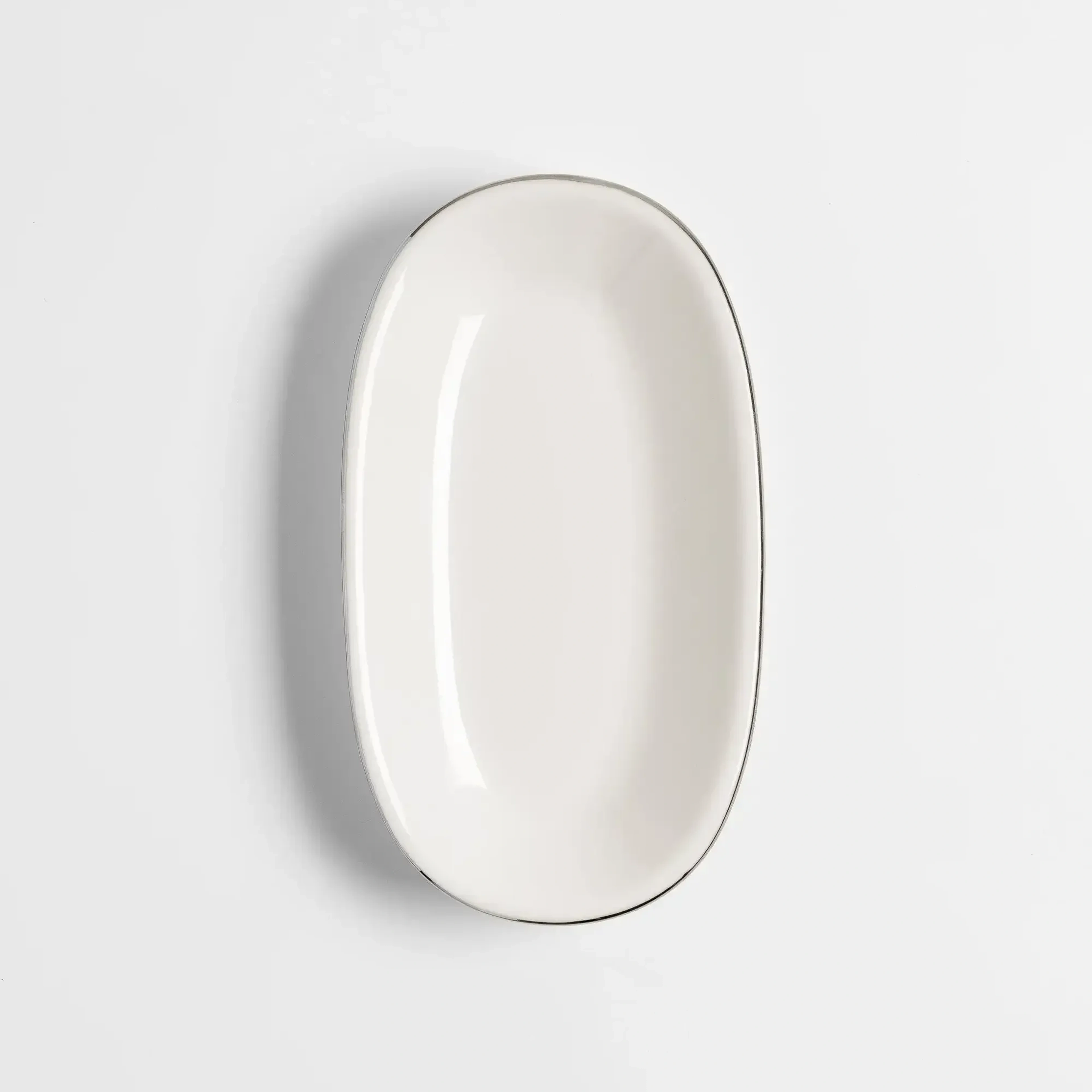 Qua Home Elias Platin Kayık Tabak 19x11 cm