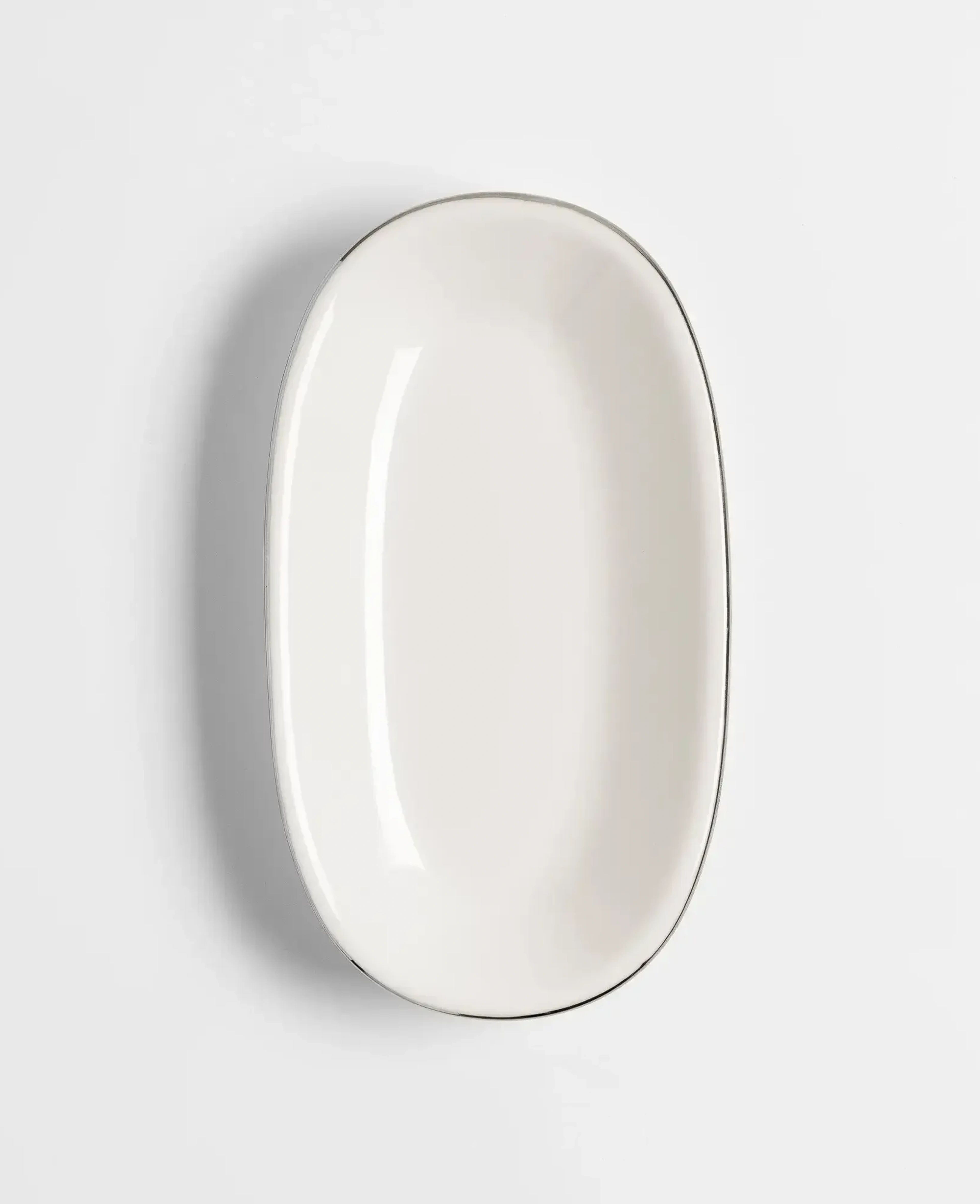 Qua Home Elias Platin Kayık Tabak 19x11 cm