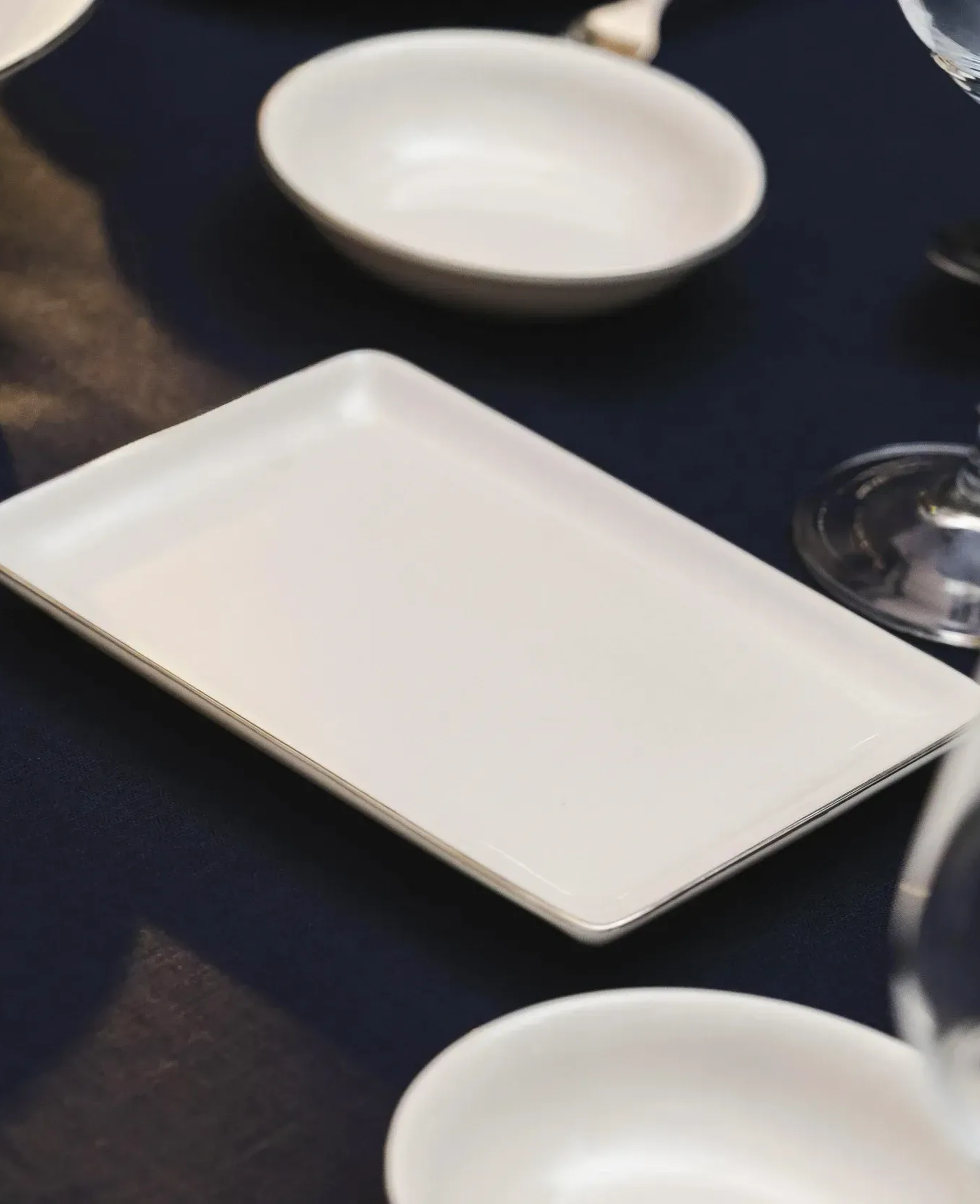 Qua Home Elias Platin Sunum Tabağı 13x18 cm