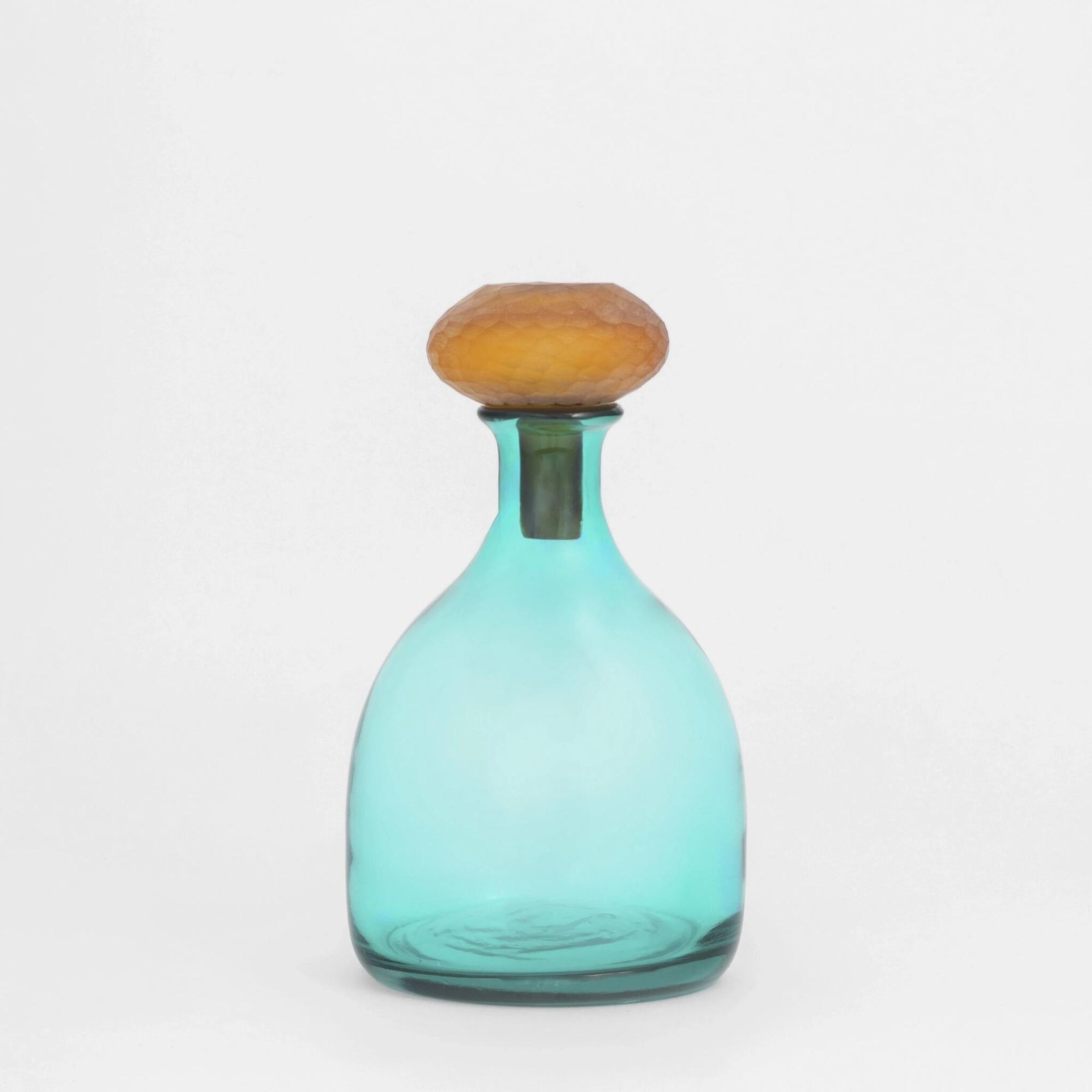 Qua Home Zea Turkuaz Cam Vazo 17x28 cm