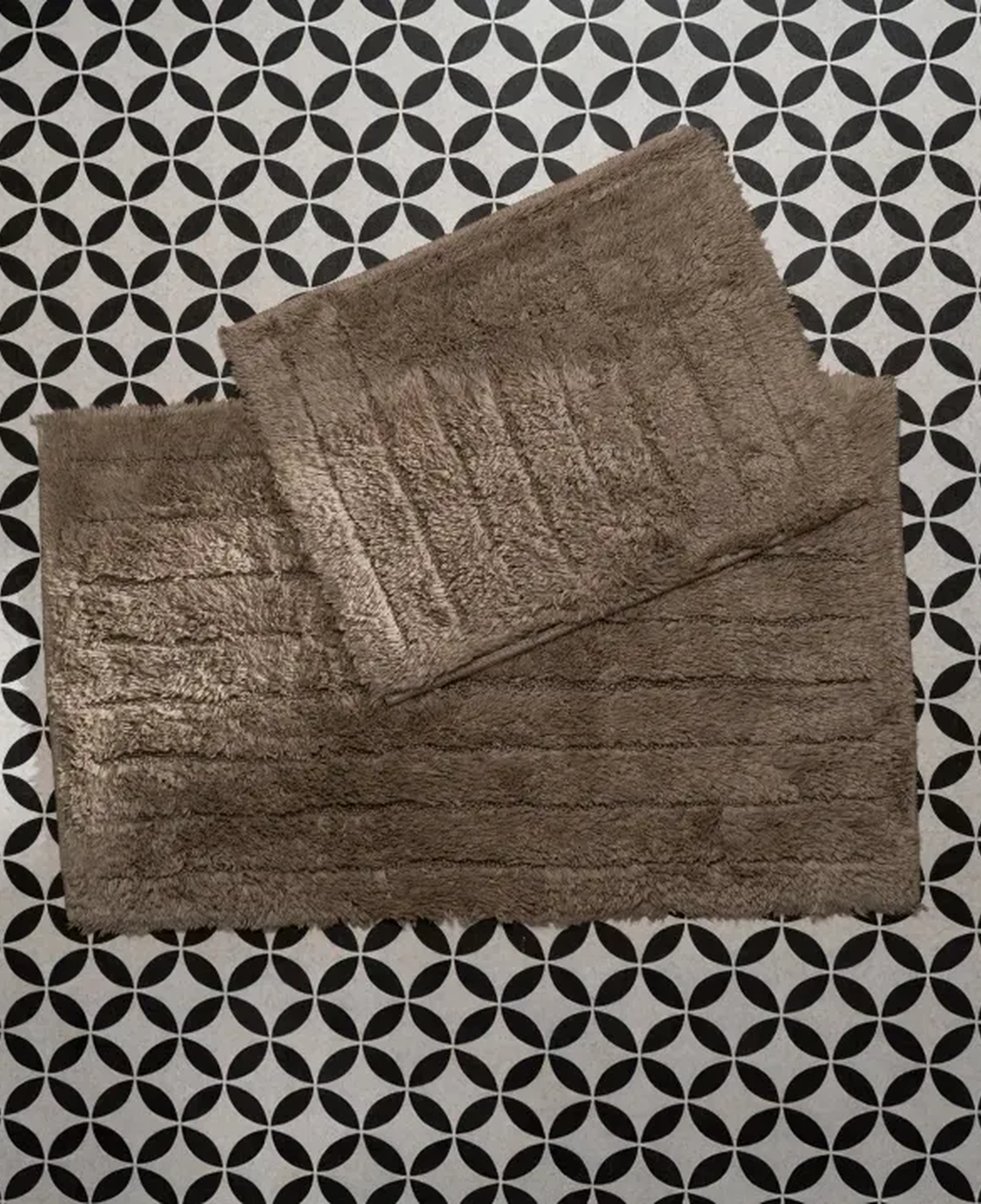 Qua Home Daisy Banyo Paspası Seti Taş