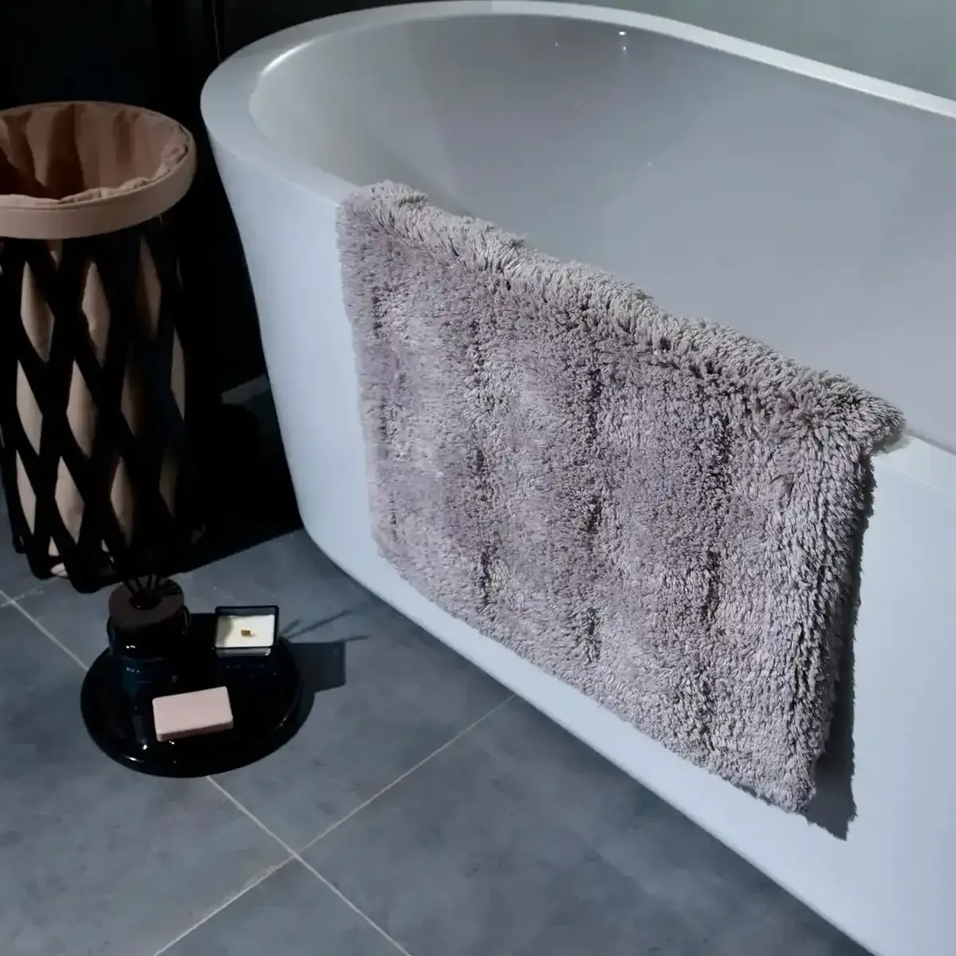 Qua Home Karin Banyo Paspası Gri