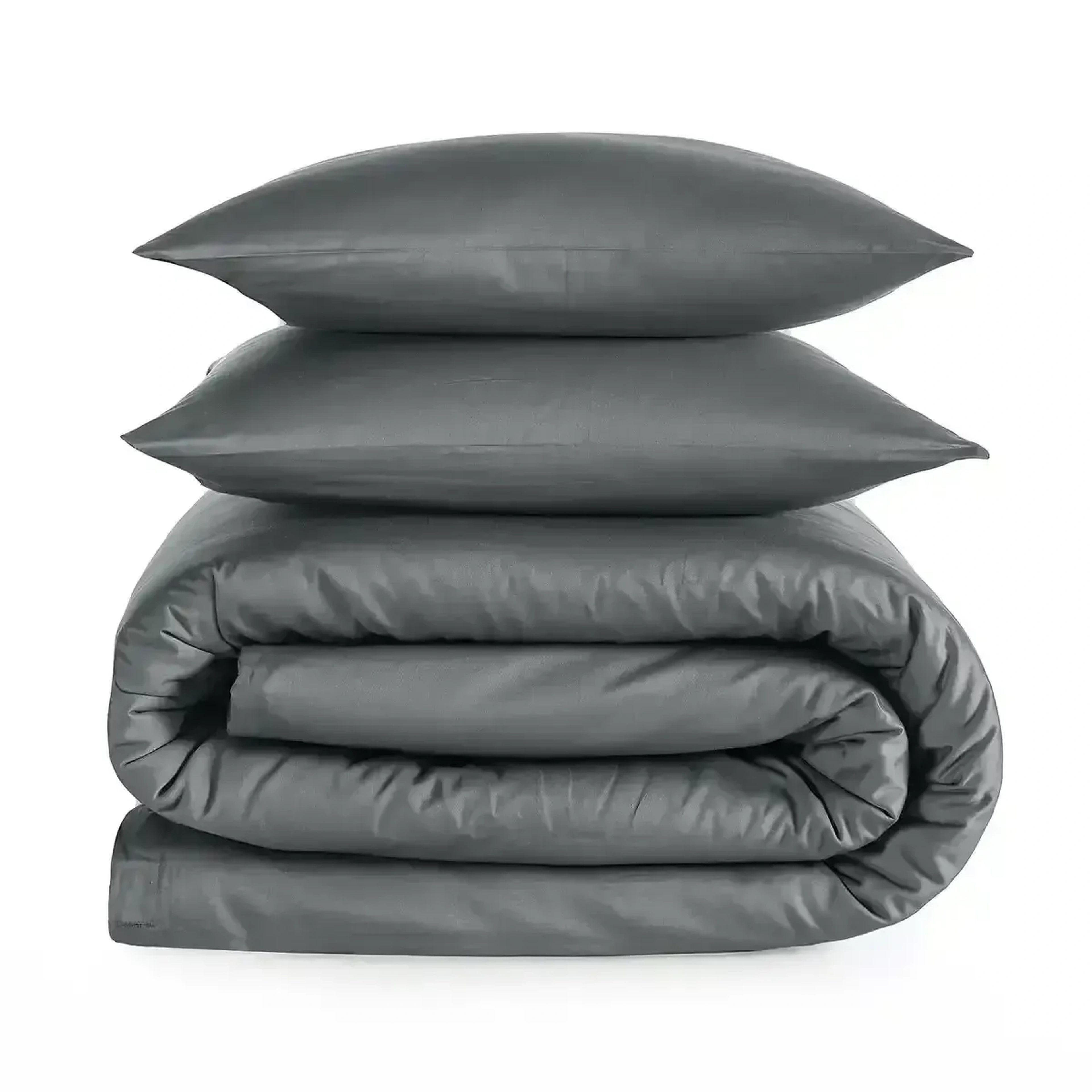 Qua Home Odin 300 TC Pamuk Saten King Size Nevresim Seti Antrasit