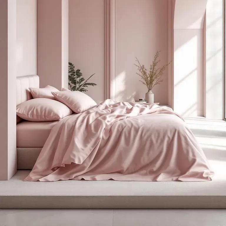 Qua Home Soho 200 TC Pamuk Perkal King Size Nevresim Pembe