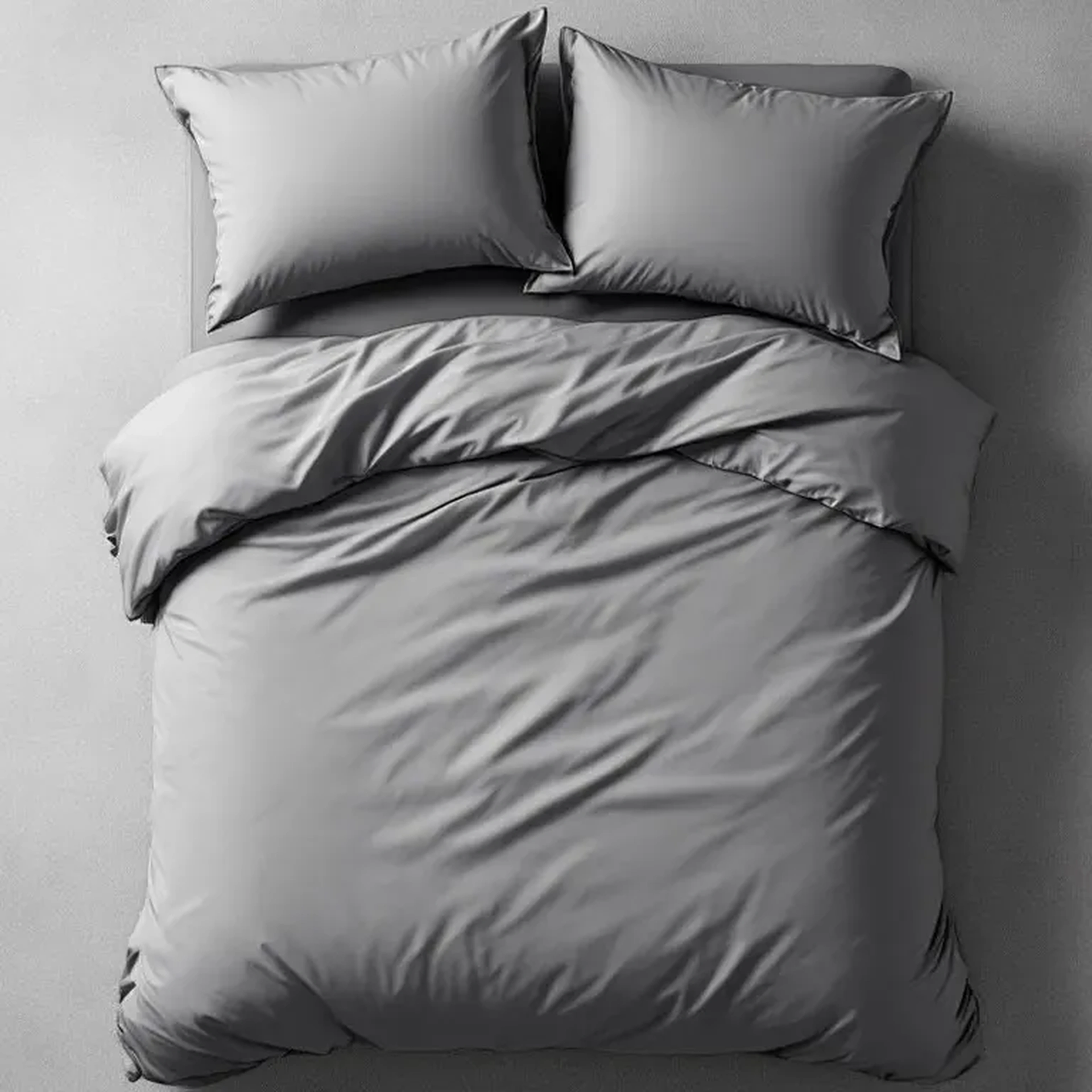 Qua Home Odin 300 TC Pamuk Saten King Size Nevresim Antrasit