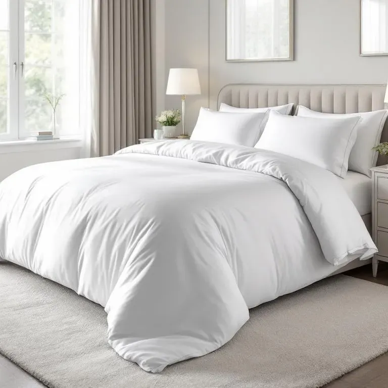 Qua Home Soho 200 TC Pamuk Perkal King Size Nevresim Beyaz