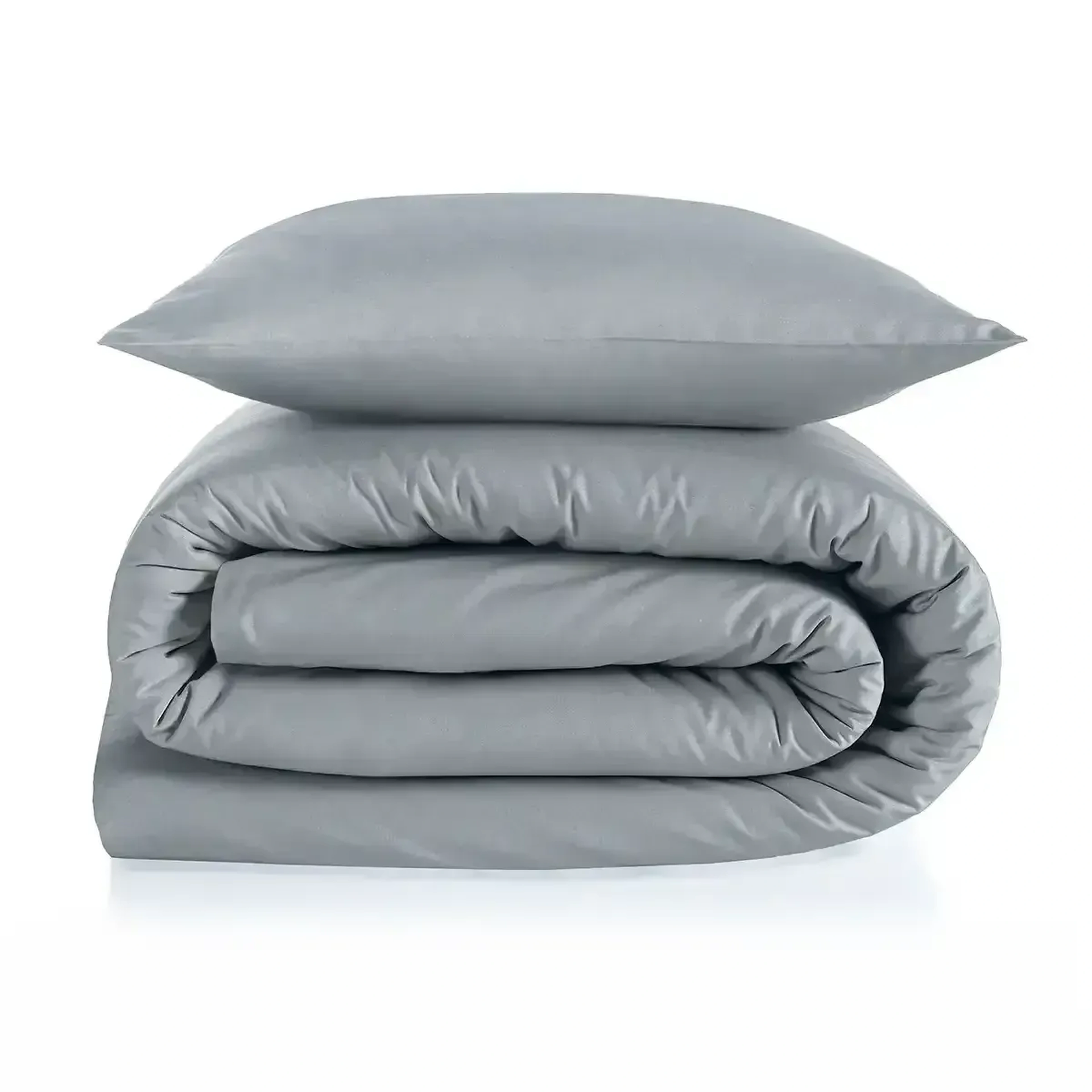 Qua Home Soho 200 TC Pamuk Perkal Tek Kişilik Nevresim Seti Gri