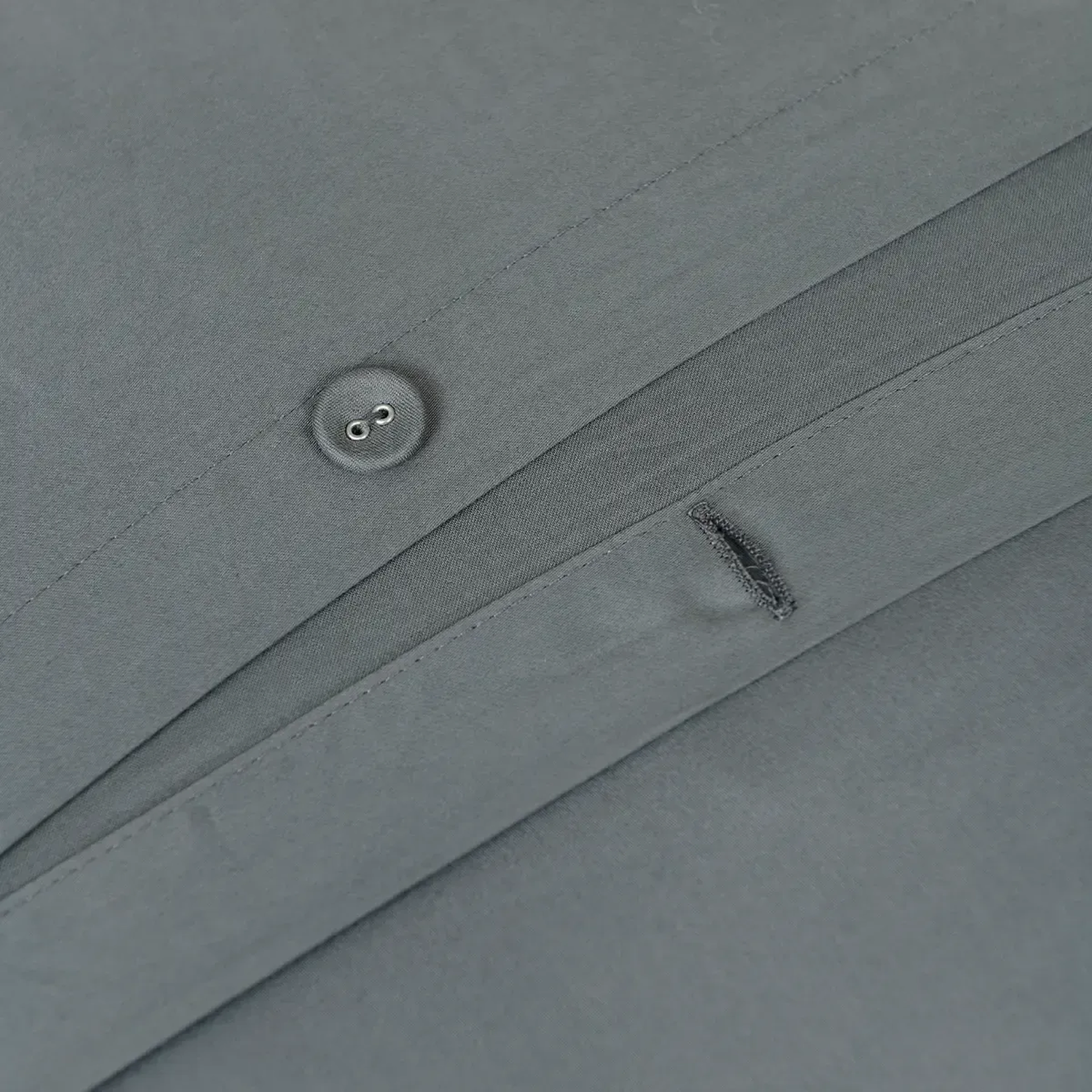 Qua Home Odin 300 TC Pamuk Saten Çift Kişilik Nevresim Antrasit