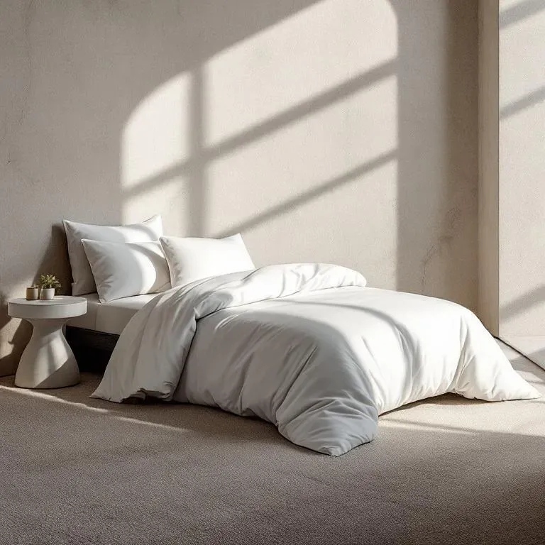 Qua Home Odin 300 TC Pamuk Saten Tek Kişilik Nevresim Beyaz