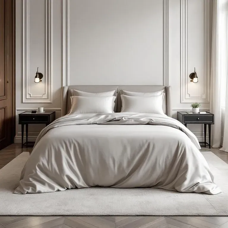 Qua Home Odin 300 TC Pamuk Saten Çift Kişilik Nevresim Taş