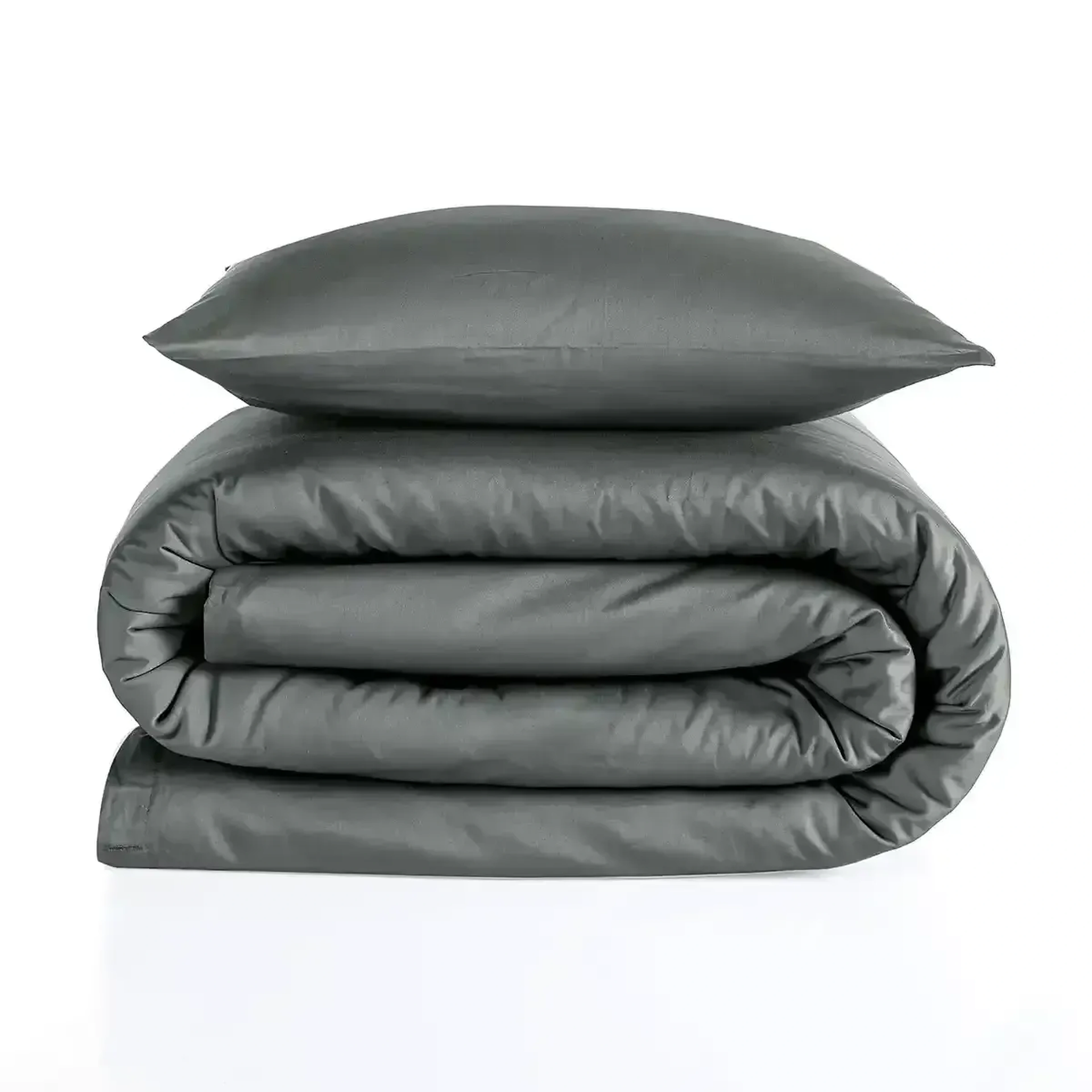 Qua Home Odin 300 TC Pamuk Saten Tek Kişilik Nevresim Seti Antrasit