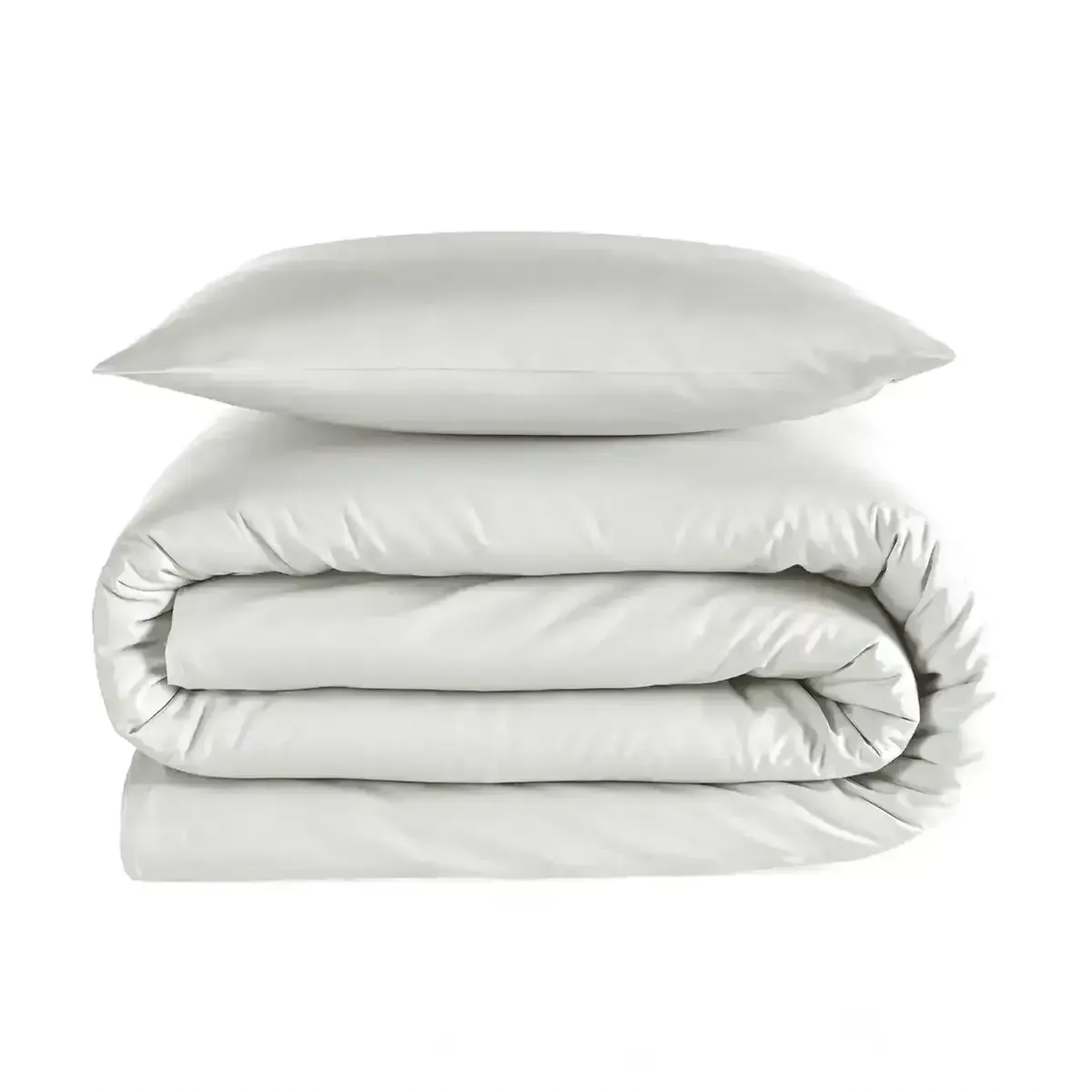 Qua Home Odin 300 TC Pamuk Saten Tek Kişilik Nevresim Seti Beyaz