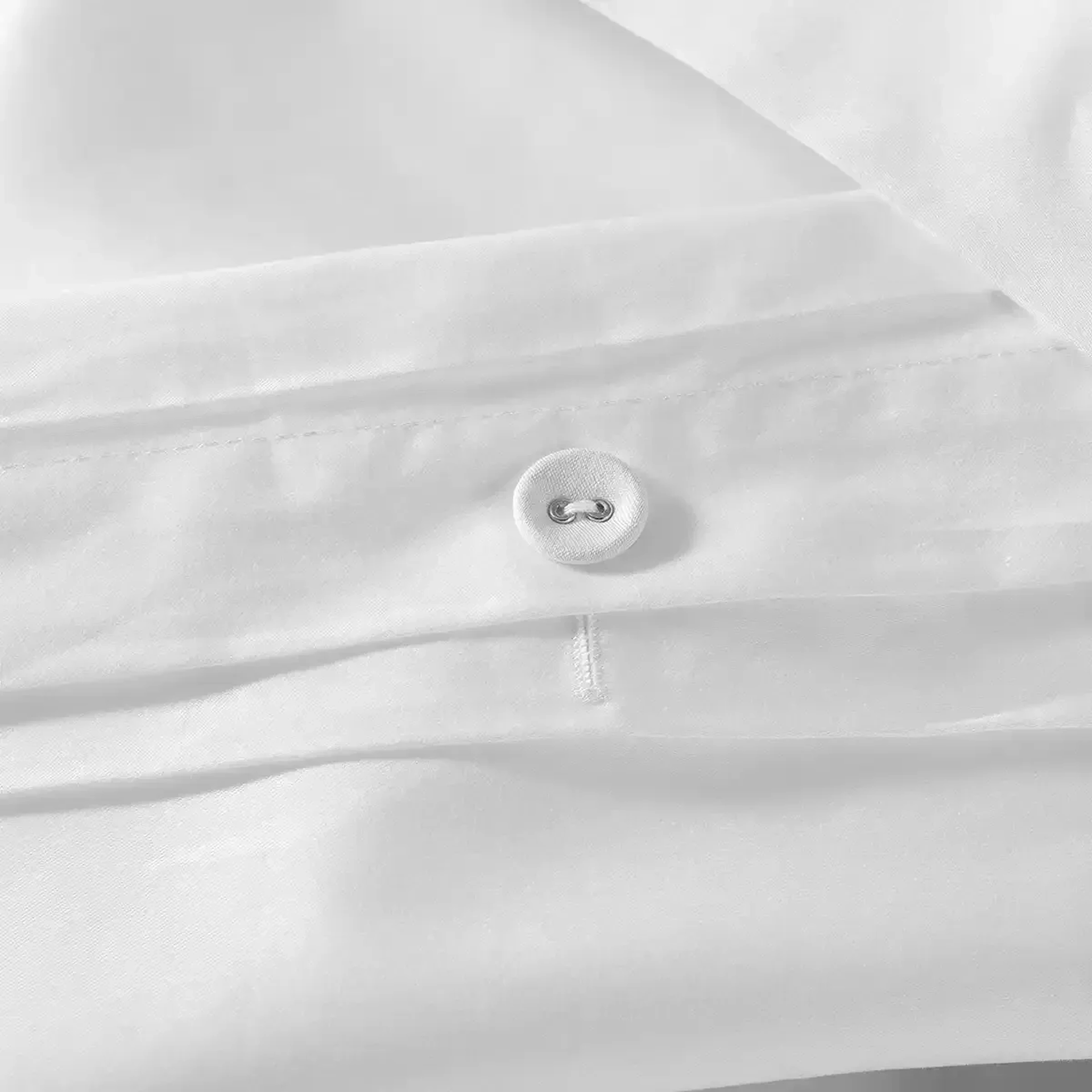 Qua Home Milo 300 Tc Pamuk Saten Nakışlı ve Ajurlu Çift Kişilik Nevresim Seti Beyaz Gri