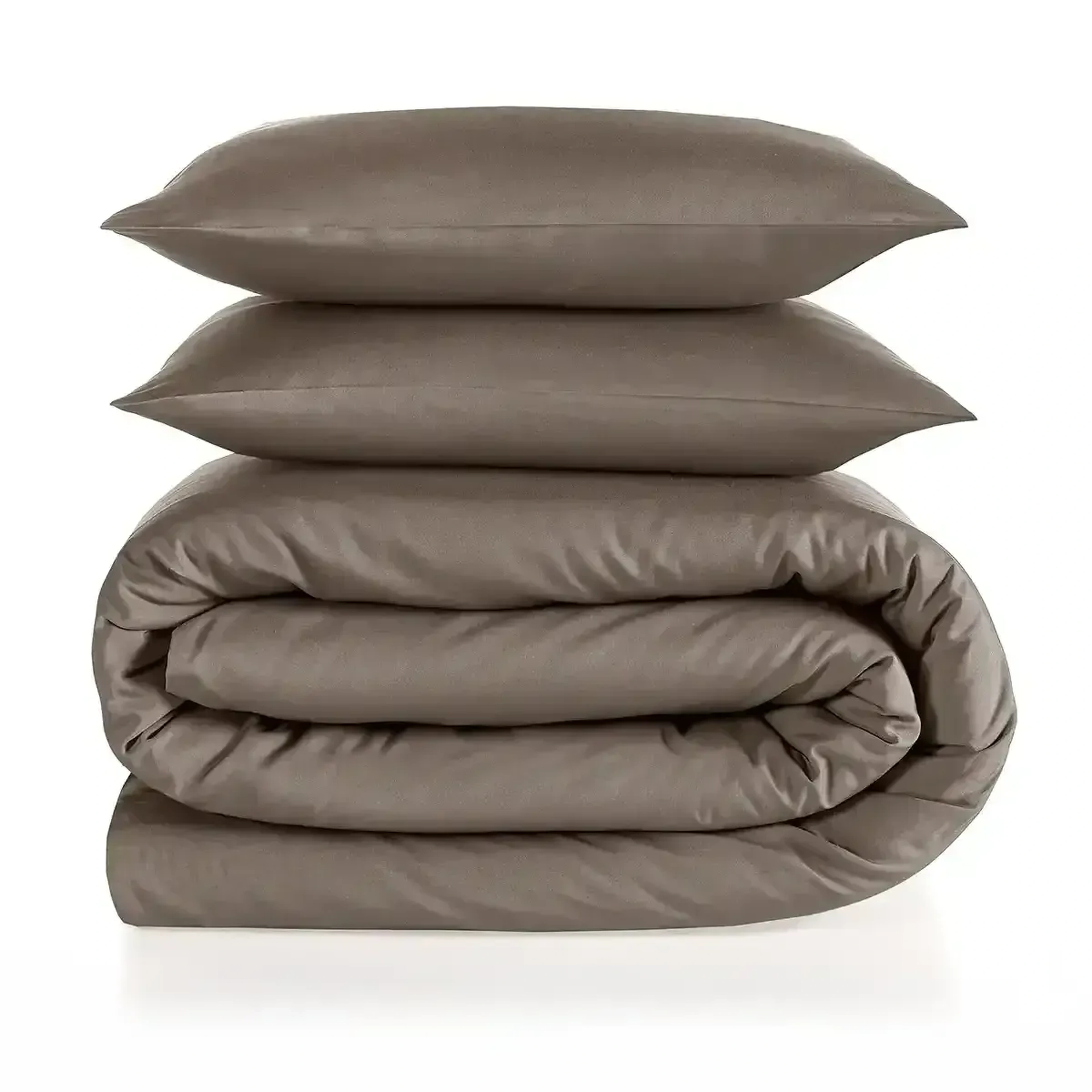 Qua Home Soho 200 TC Pamuk Perkal Çift Kişilik Nevresim Seti Kahverengi