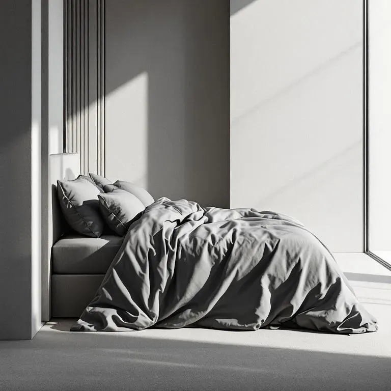 Qua Home Odin 300 TC Pamuk Saten Çift Kişilik Nevresim Seti Antrasit