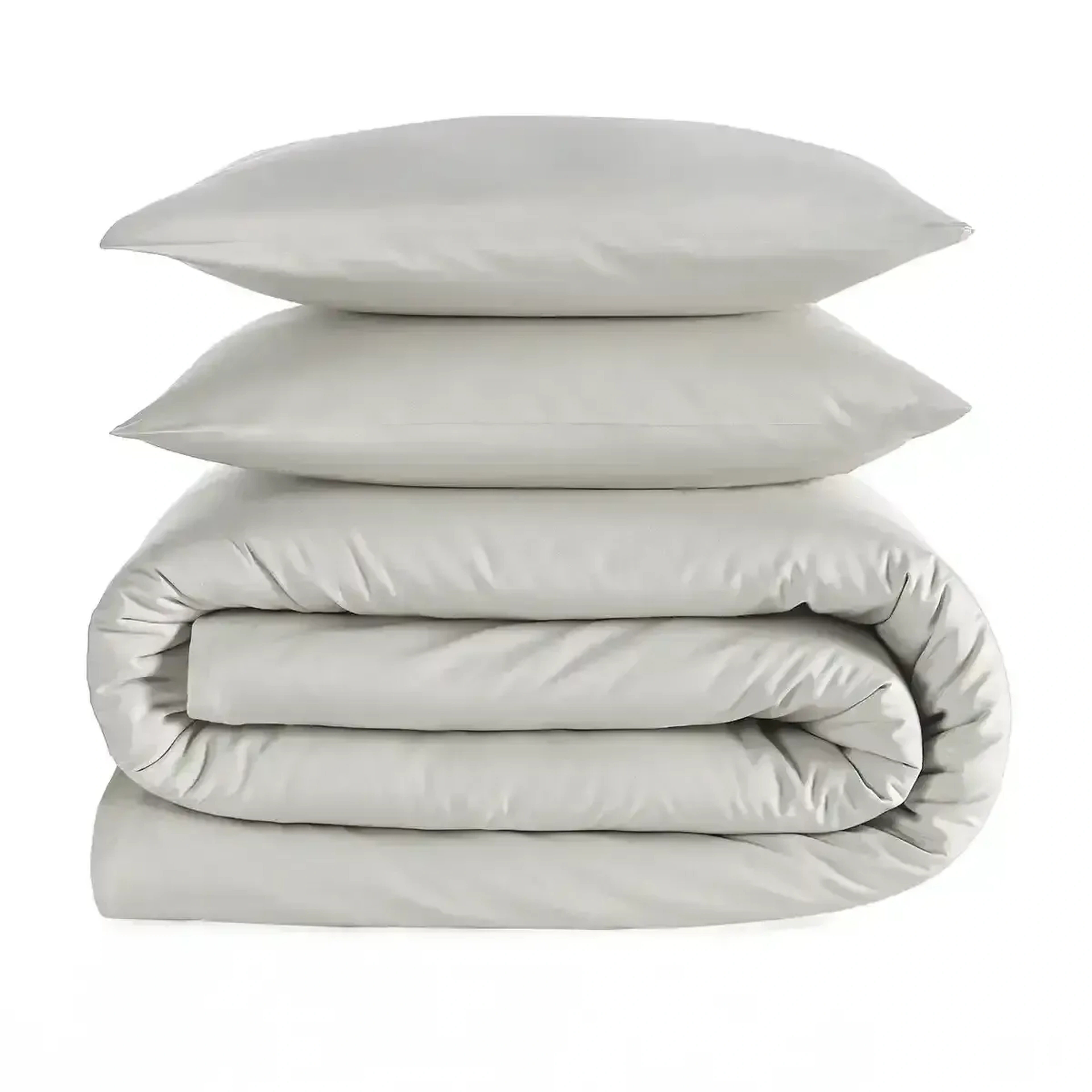 Qua Home Odin 300 TC Pamuk Saten Çift Kişilik Nevresim Seti Taş