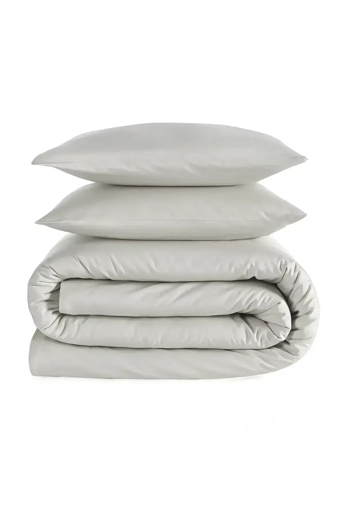 Qua Home Odin 300 TC Pamuk Saten Çift Kişilik Nevresim Seti Taş