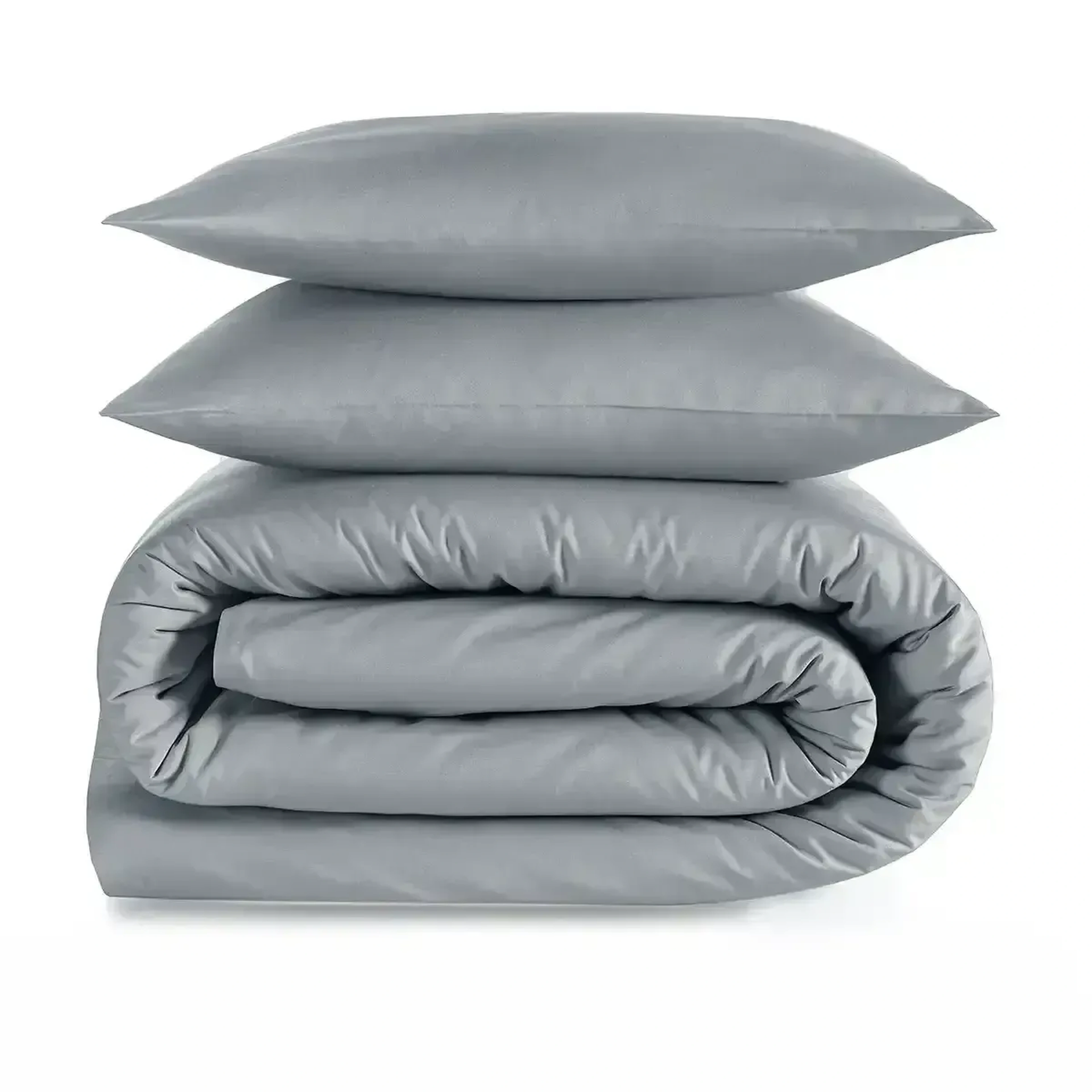 Qua Home Soho 200 TC Pamuk Perkal Çift Kişilik Nevresim Seti Gri