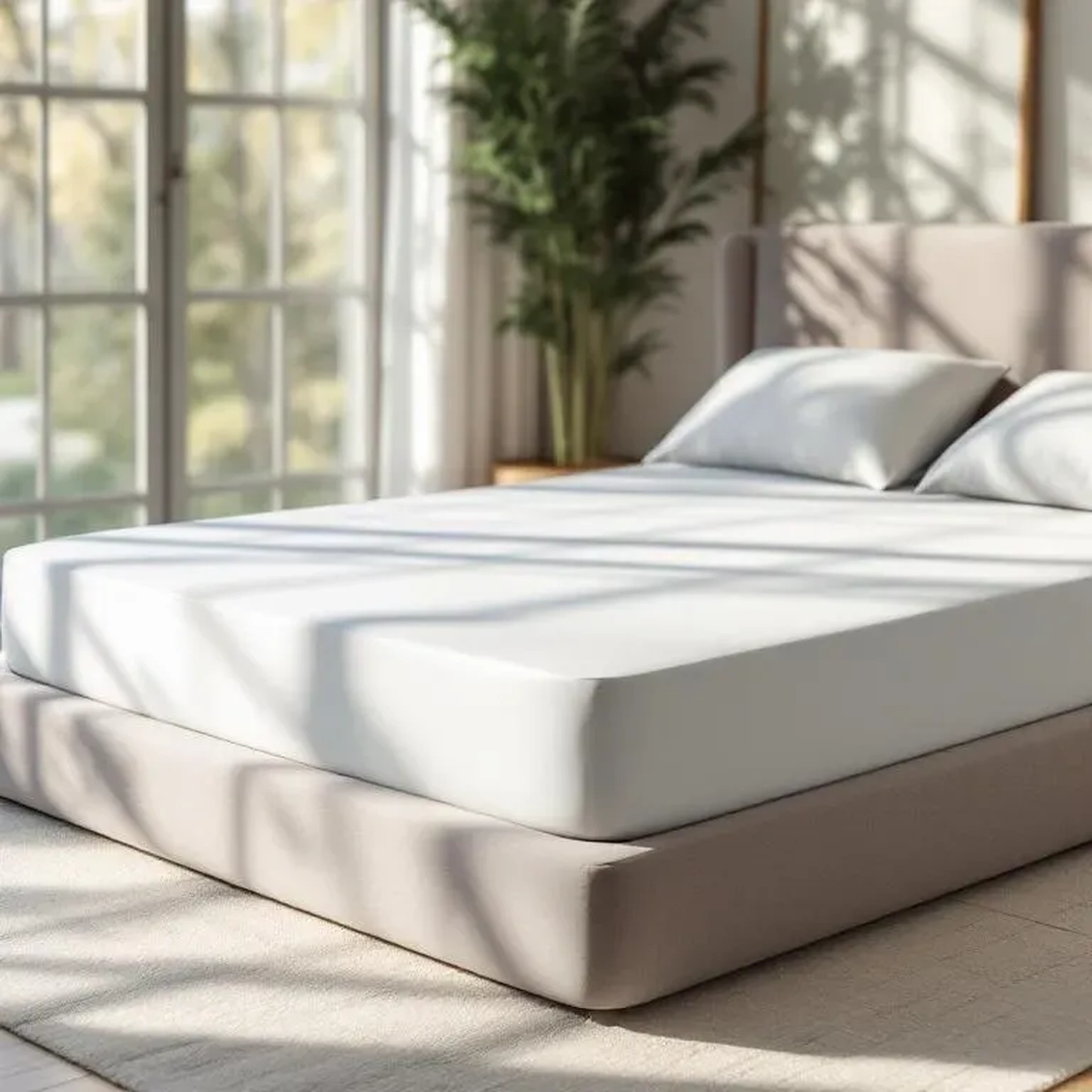 Qua Home Odin 300 TC Pamuk Saten King Size Lastikli Çarşaf Taş