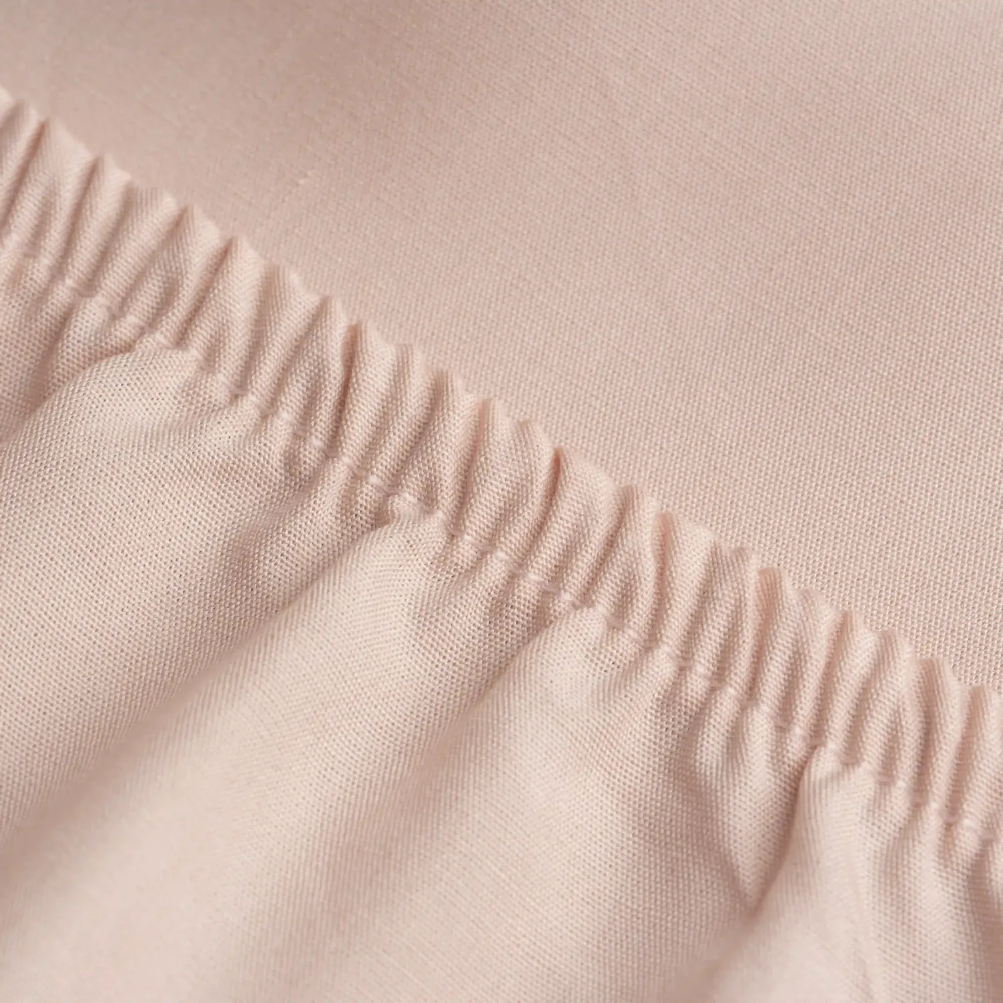 Qua Home Soho 200 TC Pamuk Perkal Tek Kişilik Lastikli Çarşaf Pembe