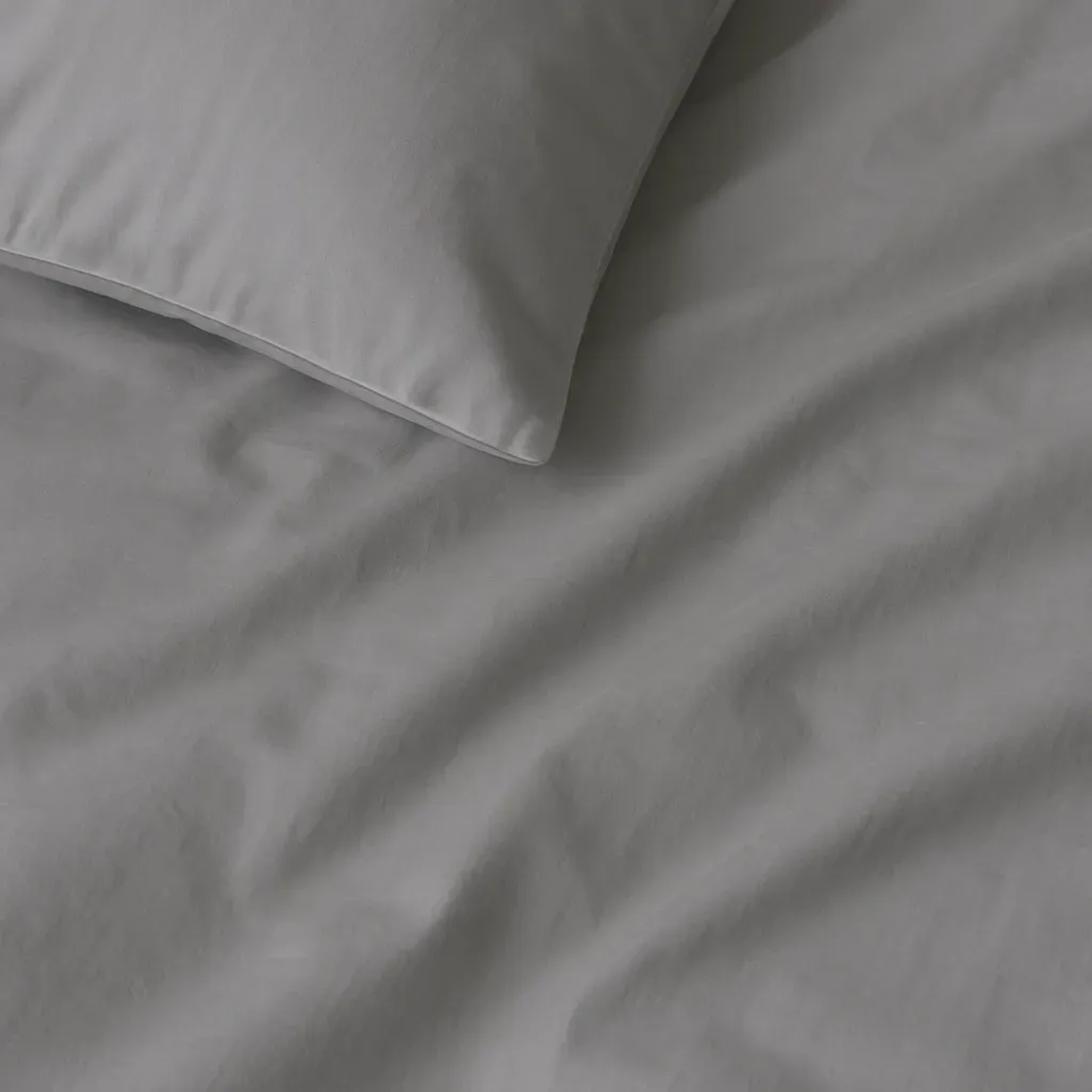 Qua Home Soho 200 TC Pamuk Perkal Tek Kişilik Çarşaf Gri