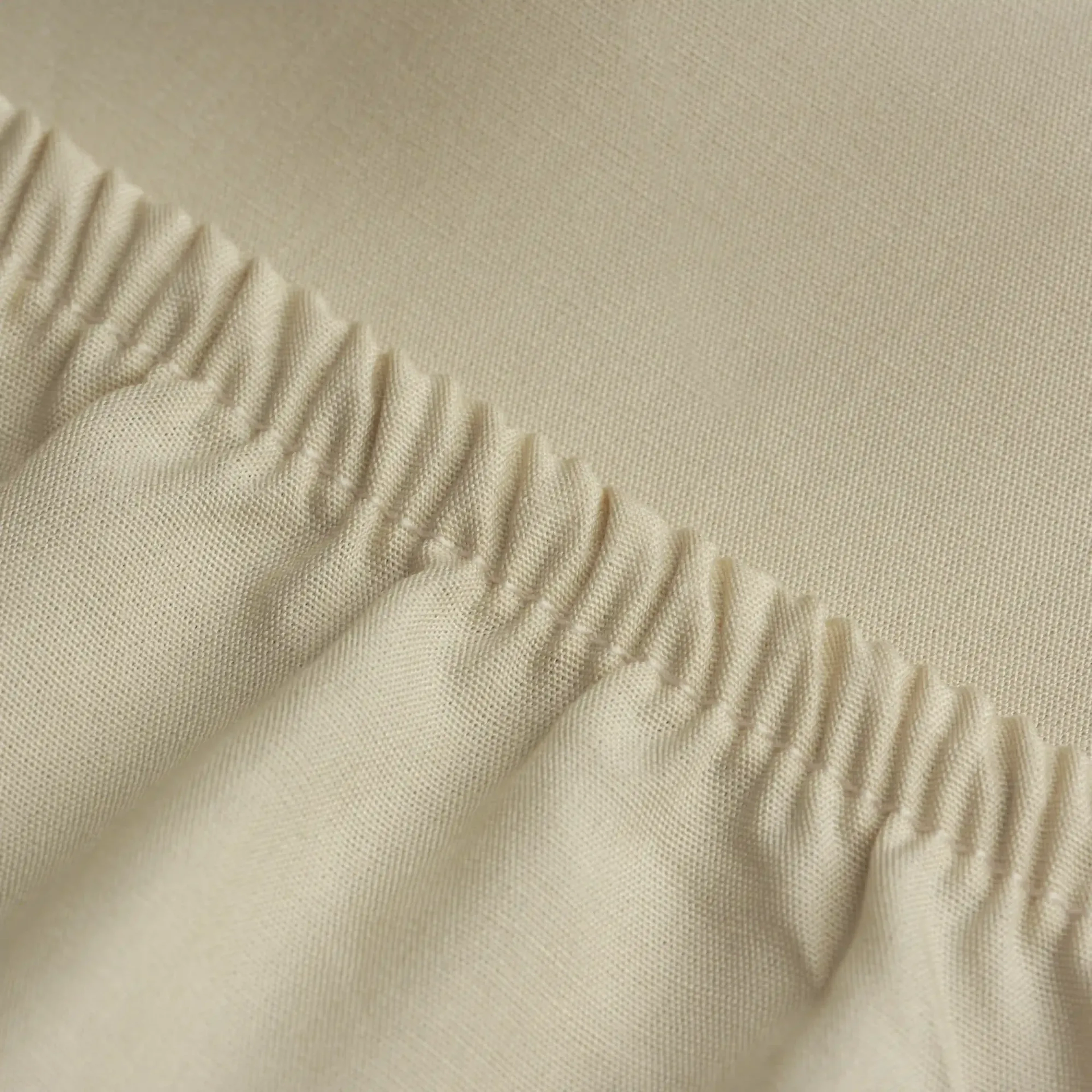 Qua Home Soho 200 TC Pamuk Perkal Çift Kişilik Lastikli Çarşaf Bej