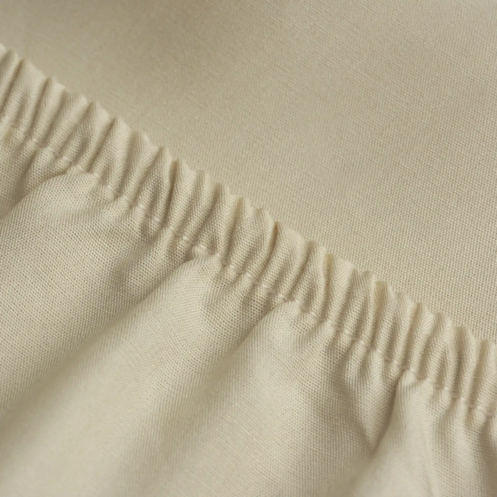 Qua Home Soho 200 TC Pamuk Perkal Tek Kişilik Lastikli Çarşaf Bej