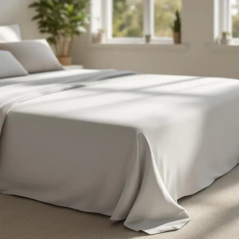 Qua Home Odin 300 TC Pamuk Saten Çift Kişilik Çarşaf Taş