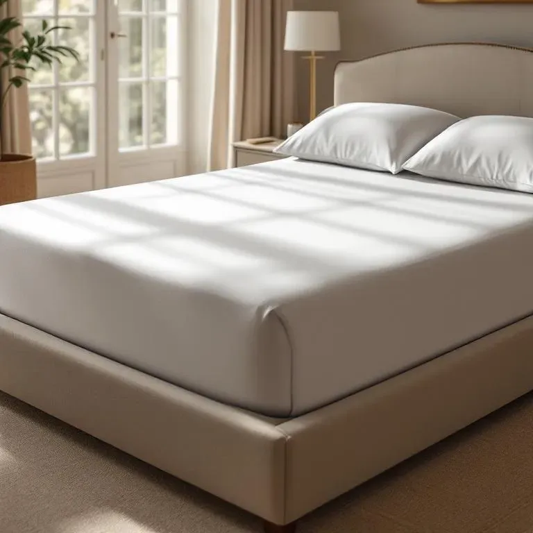 Qua Home Odin 300 TC Pamuk Saten Çift Kişilik Çarşaf Taş