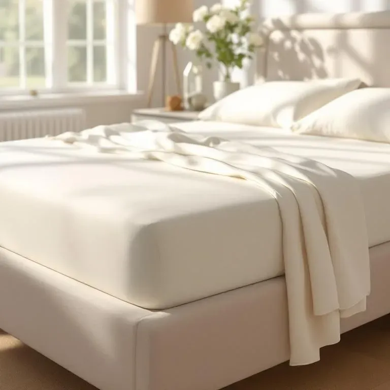 Qua Home Odin 300 TC Pamuk Saten Çift Kişilik Lastikli Çarşaf Ekru