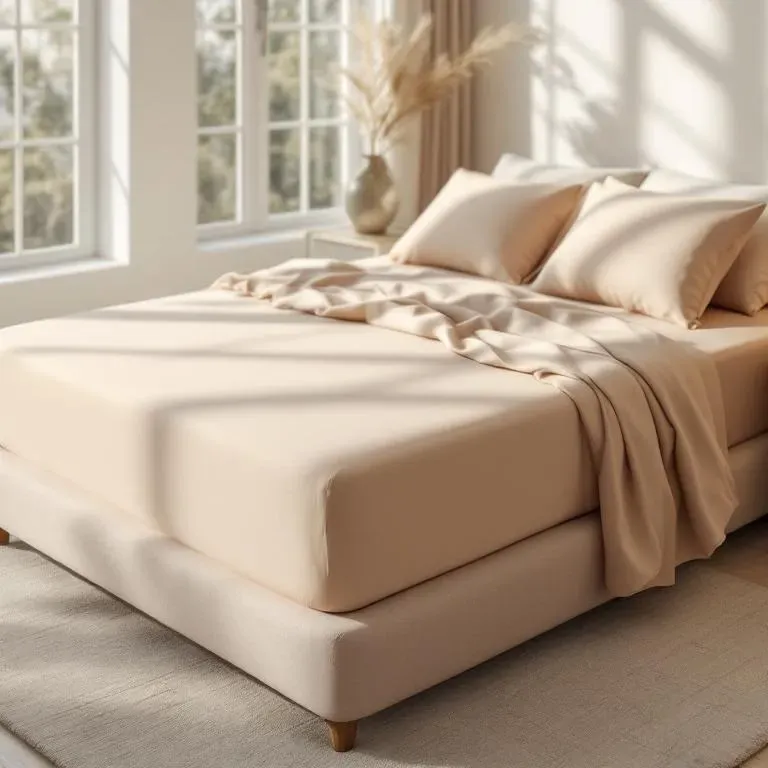 Qua Home Soho 200 TC Pamuk Perkal Çift Kişilik Çarşaf Bej