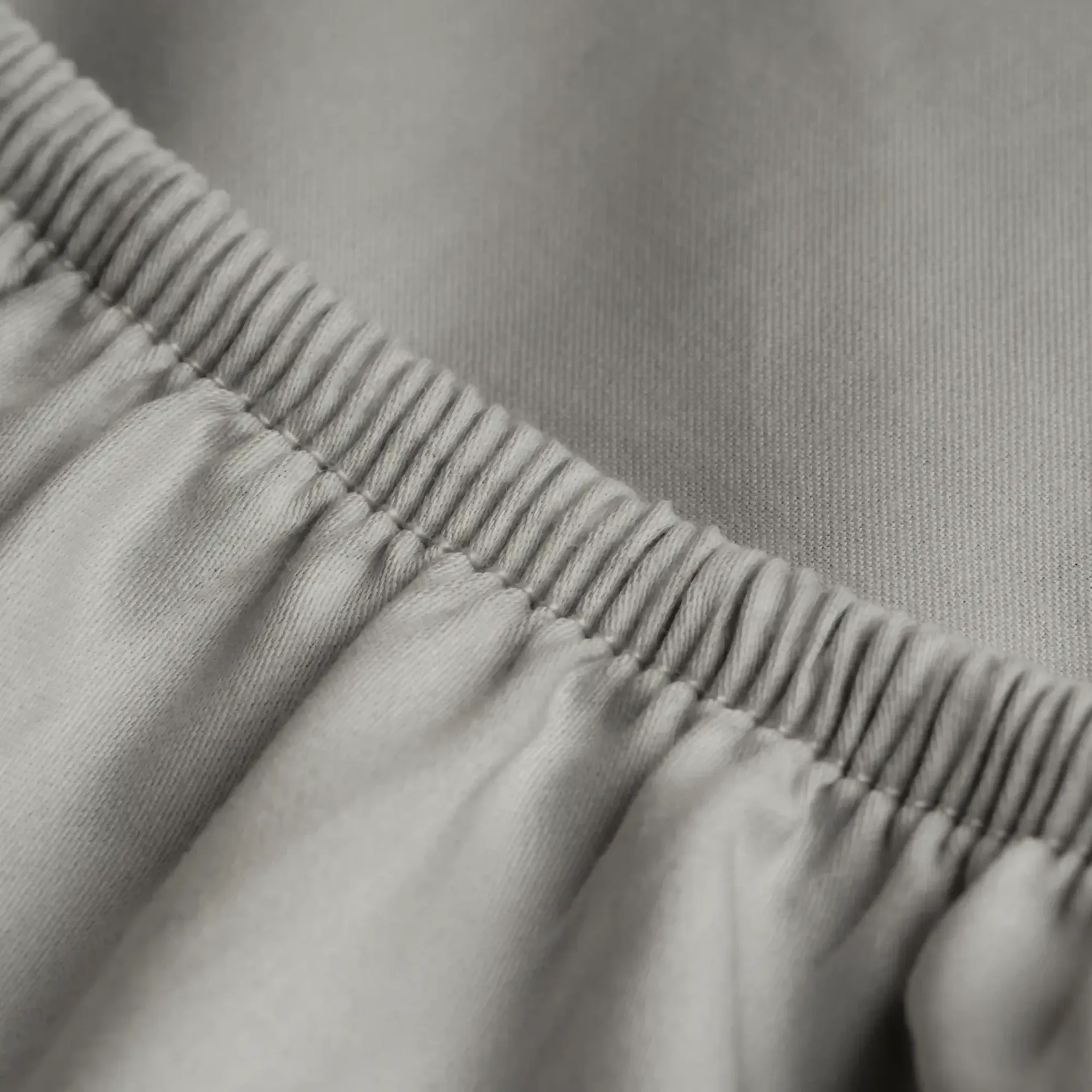 Qua Home Odin 300 TC Pamuk Saten Tek Kişilik Lastikli Çarşaf Taş