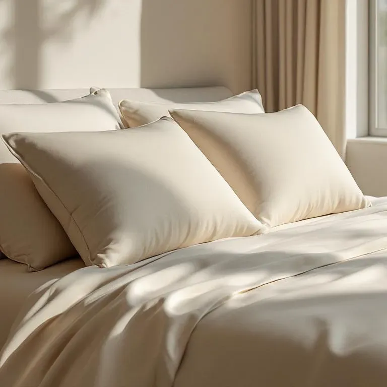 Qua Home Soho 200 TC Pamuk Perkal Yastık Kılıfı Bej