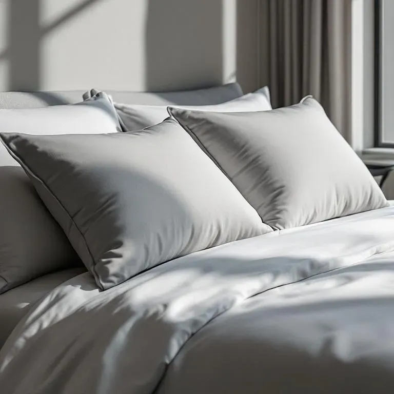 Qua Home Soho 200 TC Pamuk Perkal Yastık Kılıfı Gri