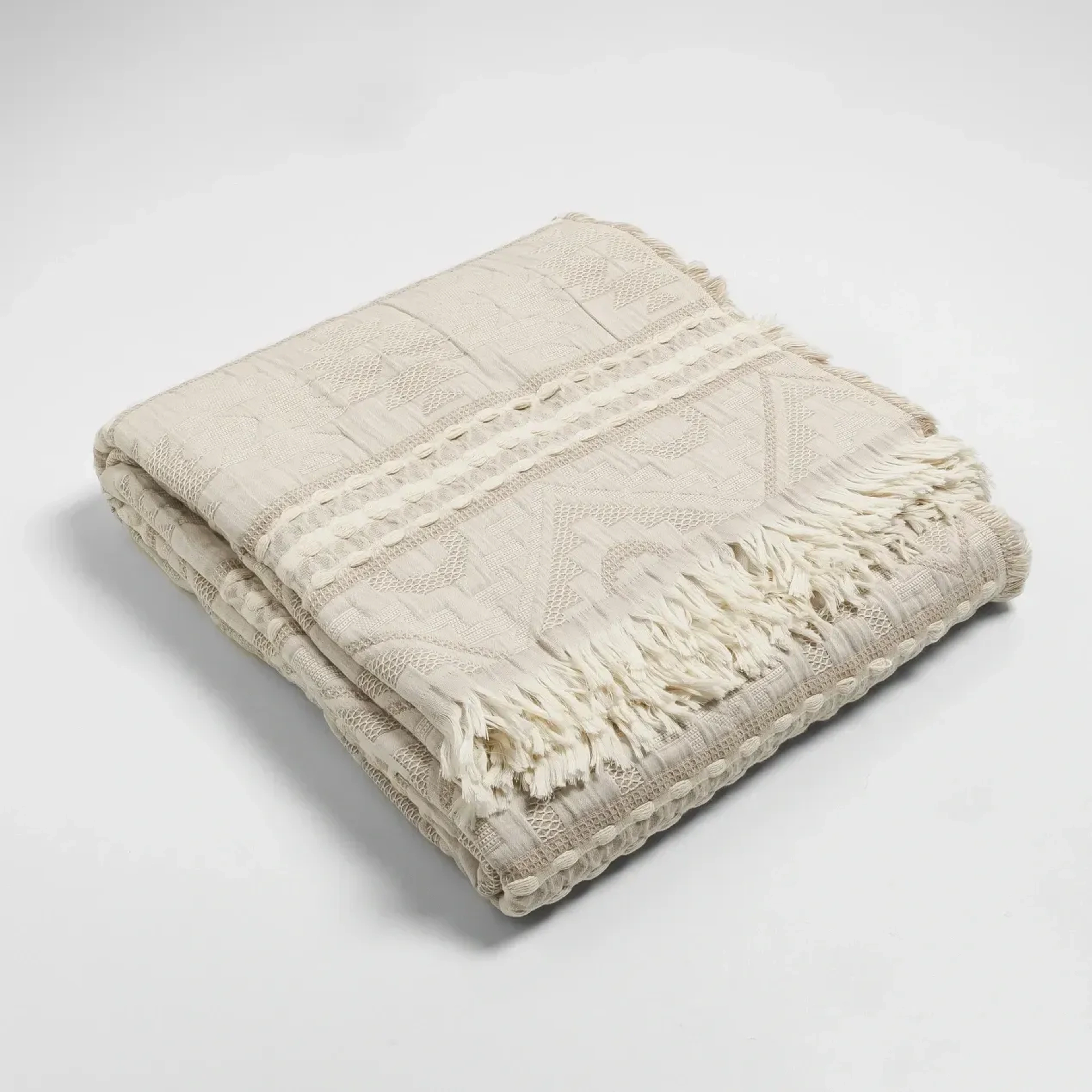 Qua Home Olite Penye Pamuk El Havlusu Kahverengi 30x50 cm