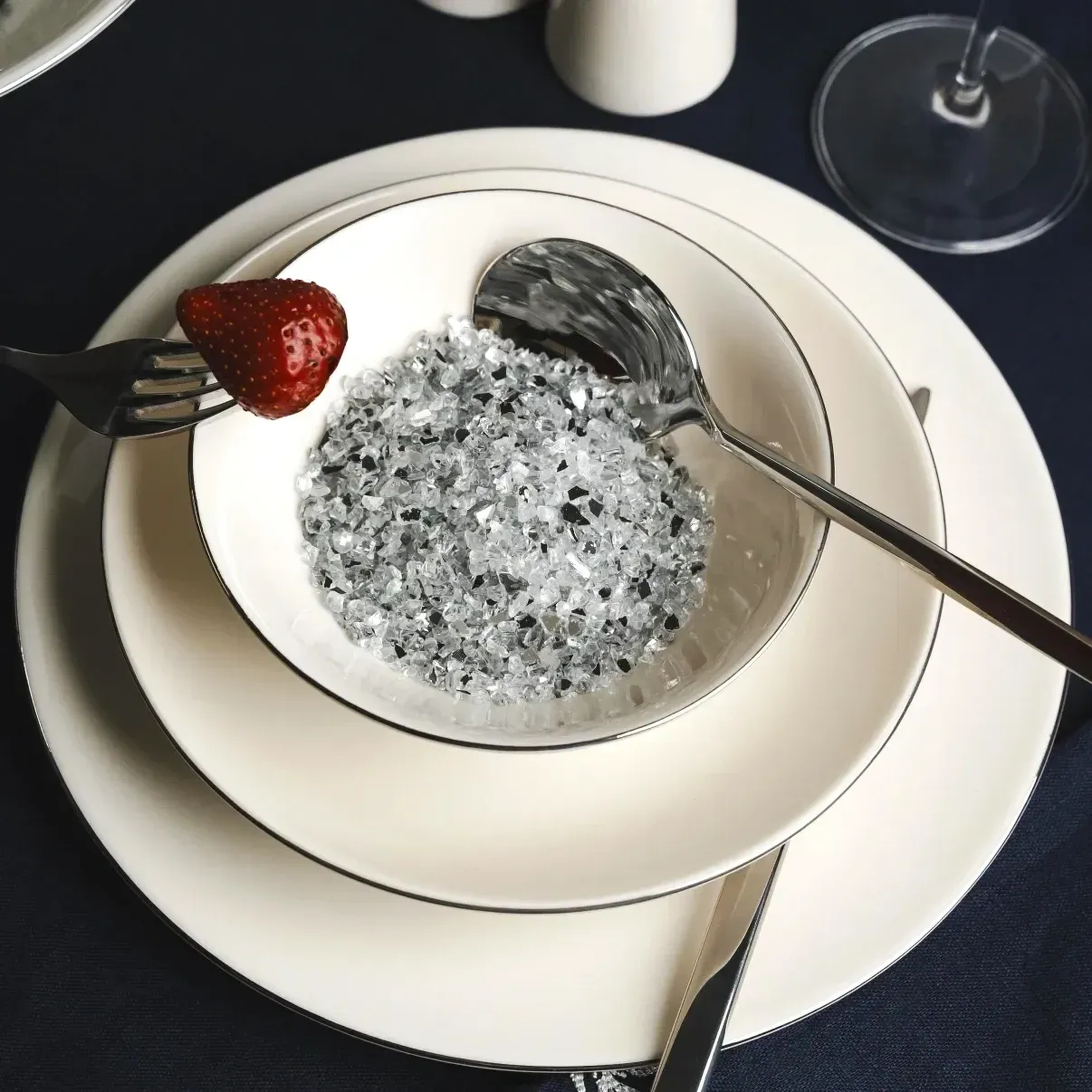 Qua Home Elias Platin Servis Tabağı 25 cm