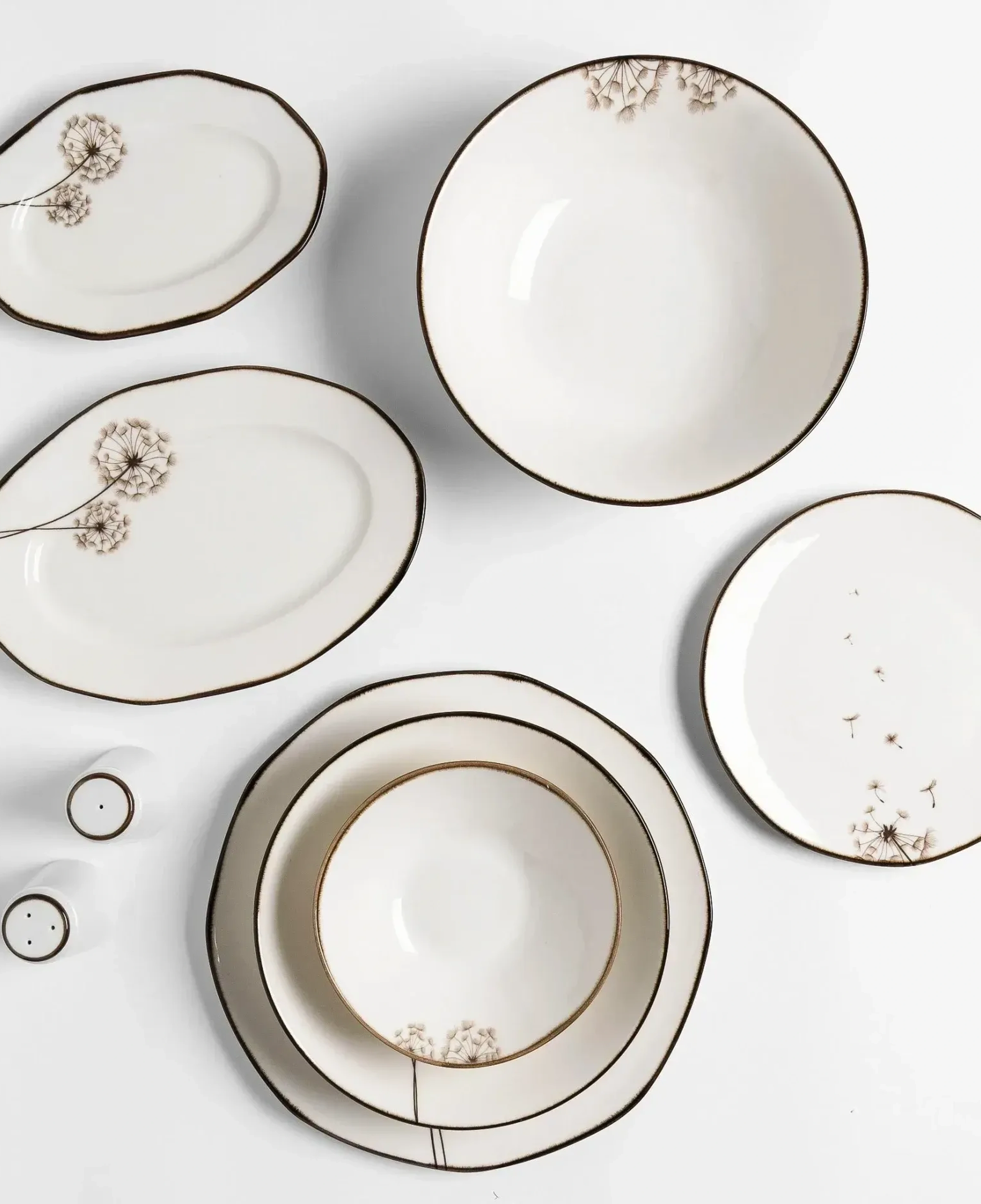 Qua Home Nash Desenli Çukur Tabak 21 cm