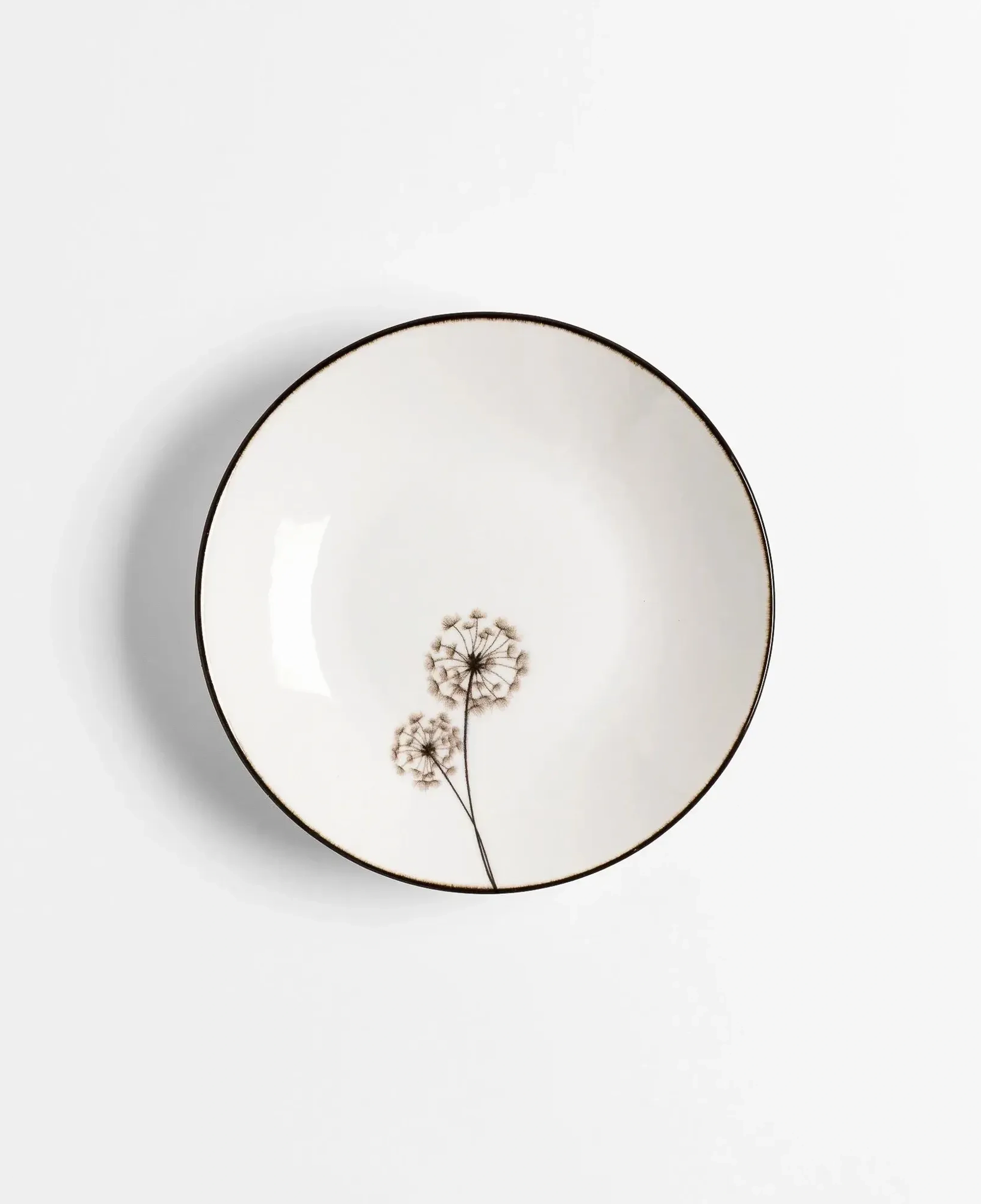 Qua Home Nash Desenli Çukur Tabak 21 cm