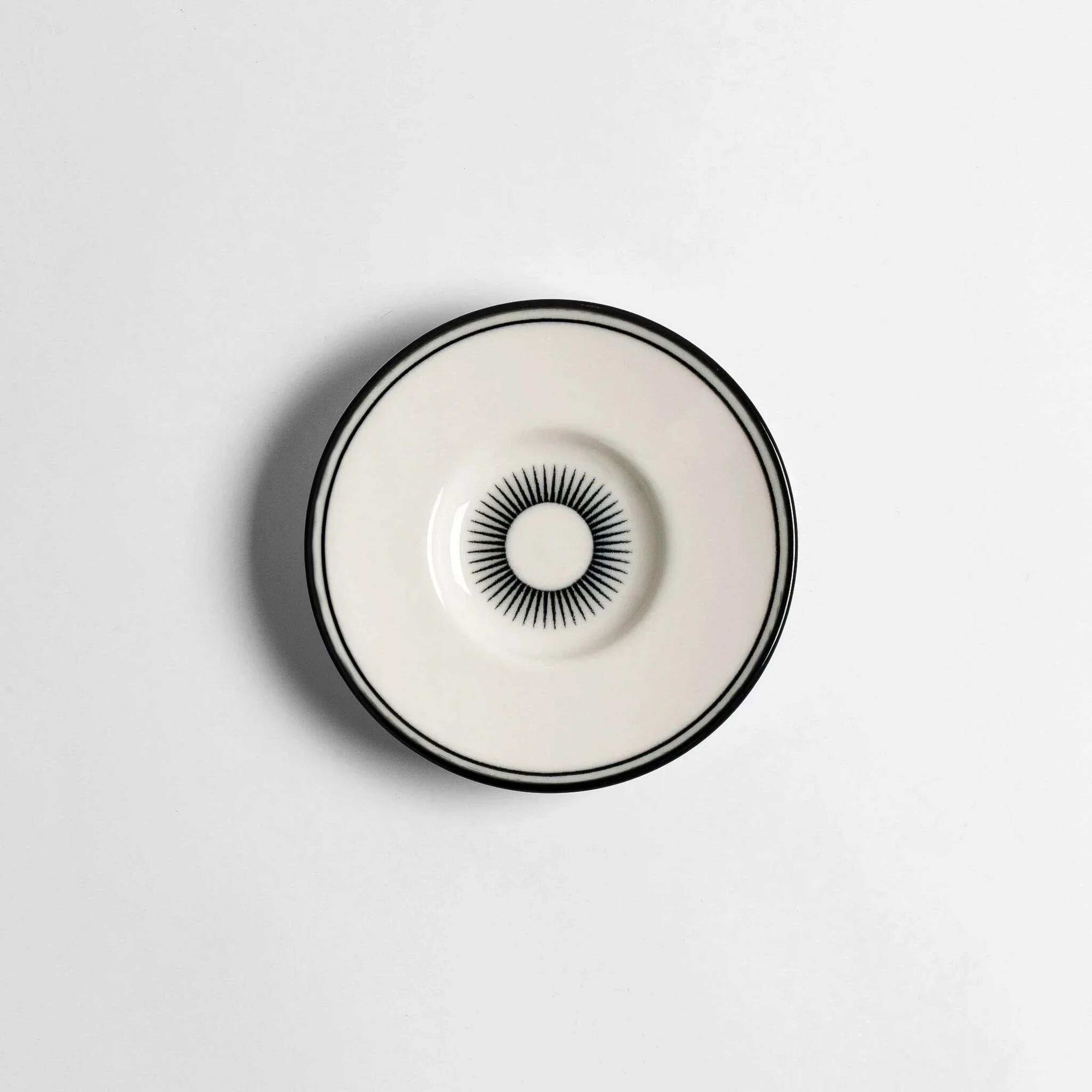 Qua Home Aspen Siyah Çizgili Çay Tabağı 12 cm