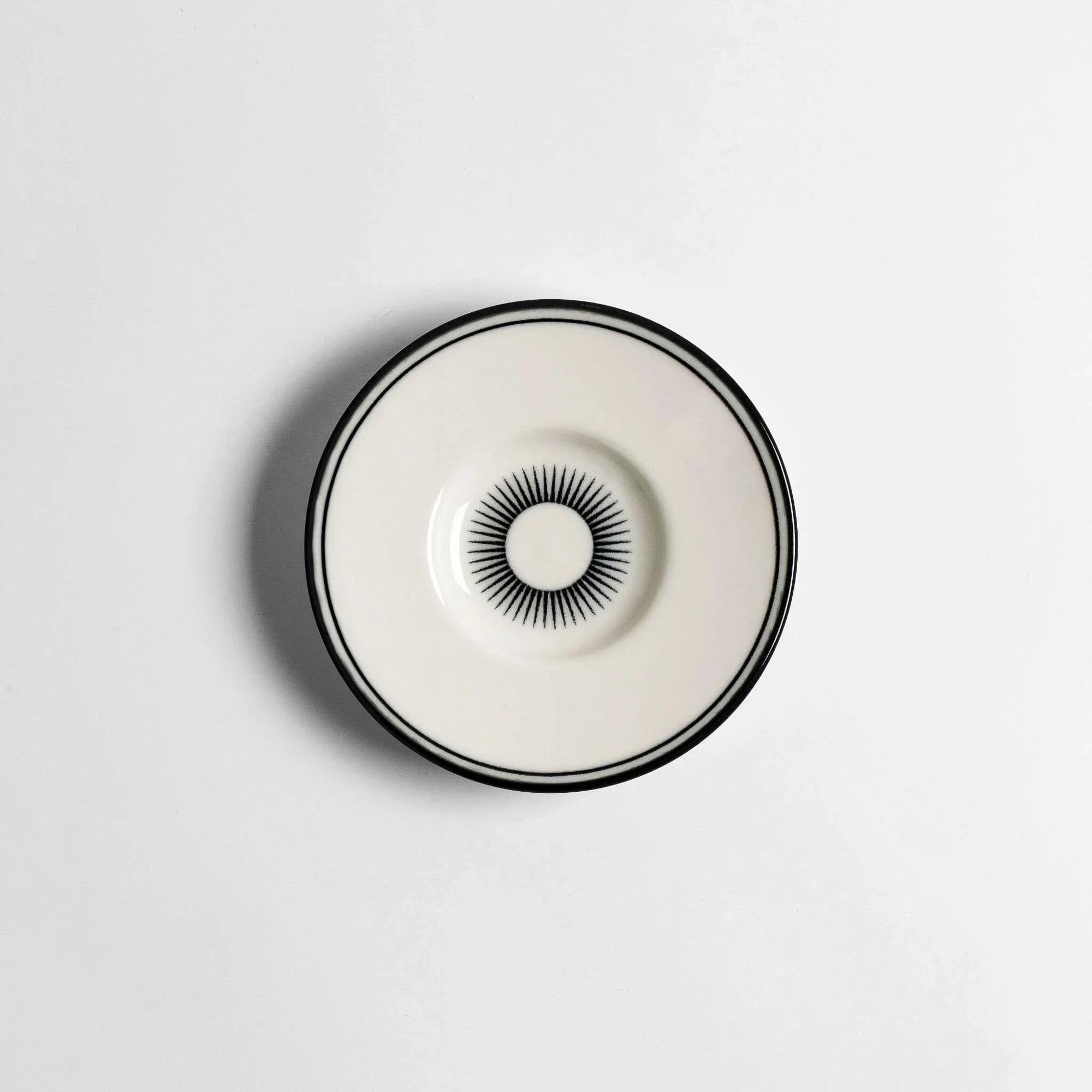 Qua Home Aspen Siyah Çizgili Çay Tabağı 12 cm