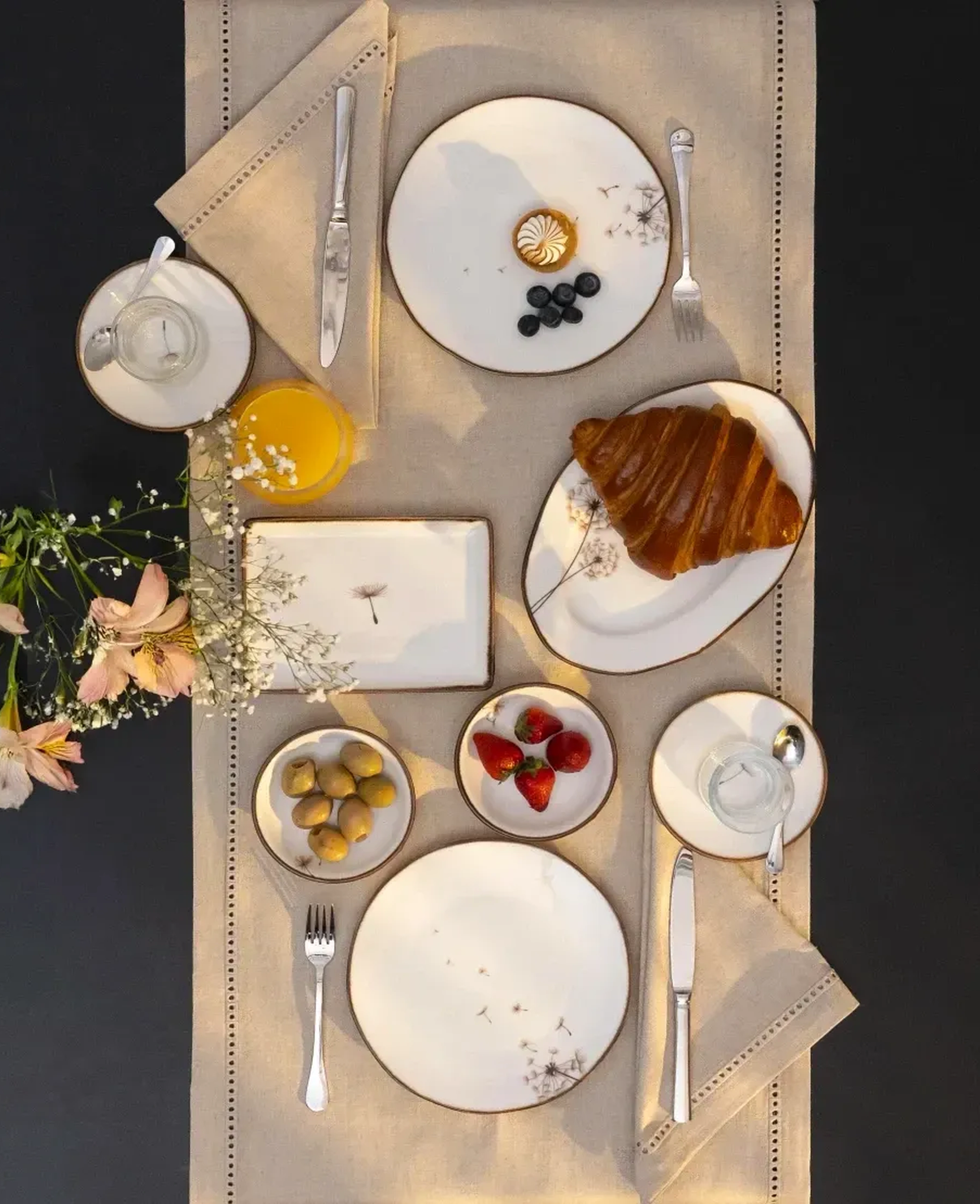 Qua Home Nash Desenli Pasta Tabağı 21 cm